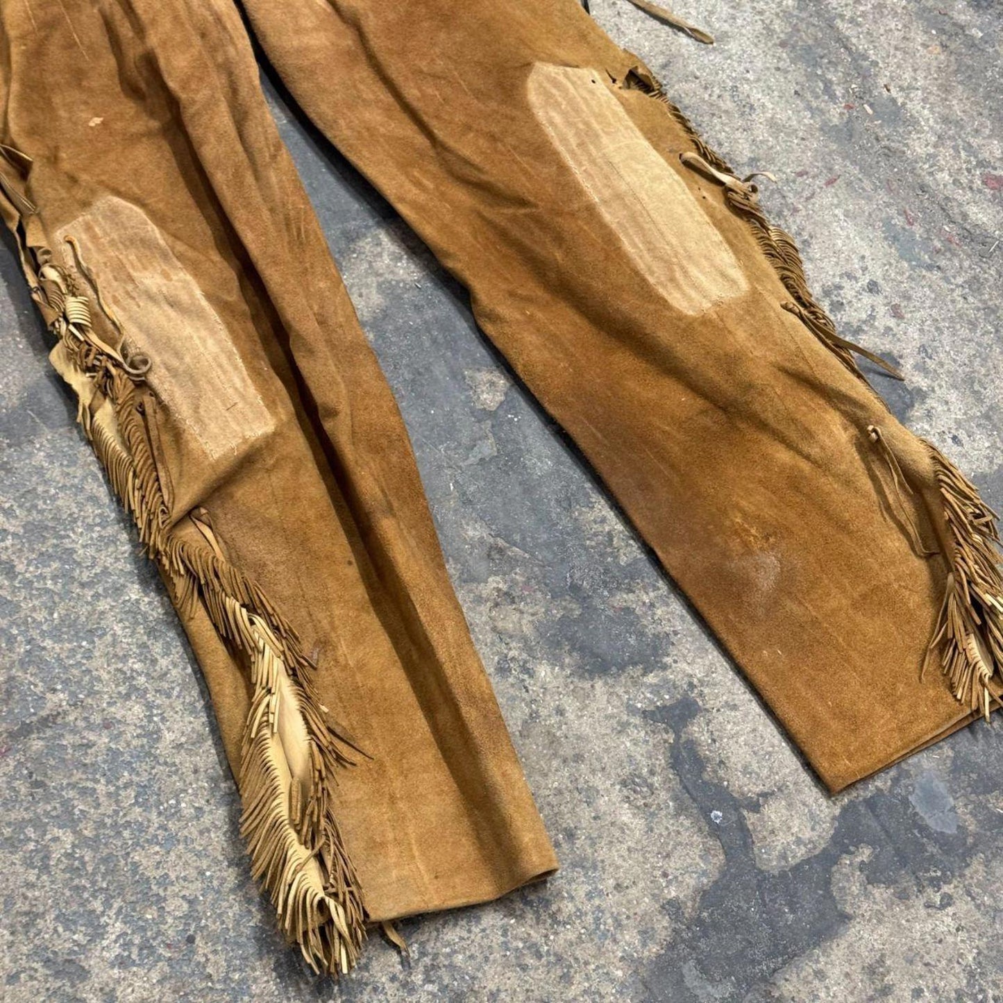 Vintage 1940s/50s Genuine Suede Fringed Western Trousers