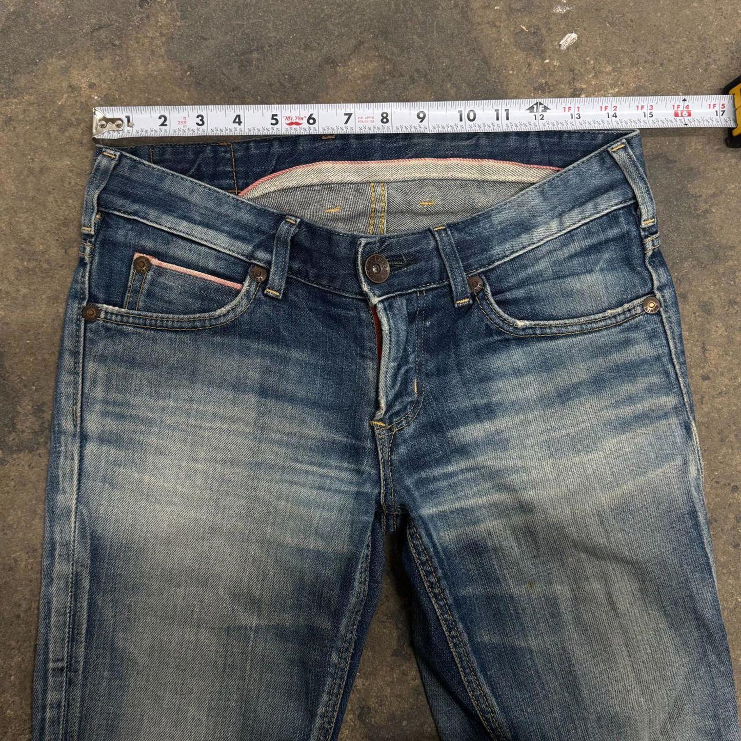Vintage Edwin Low Rise Technical Wash Jeans S