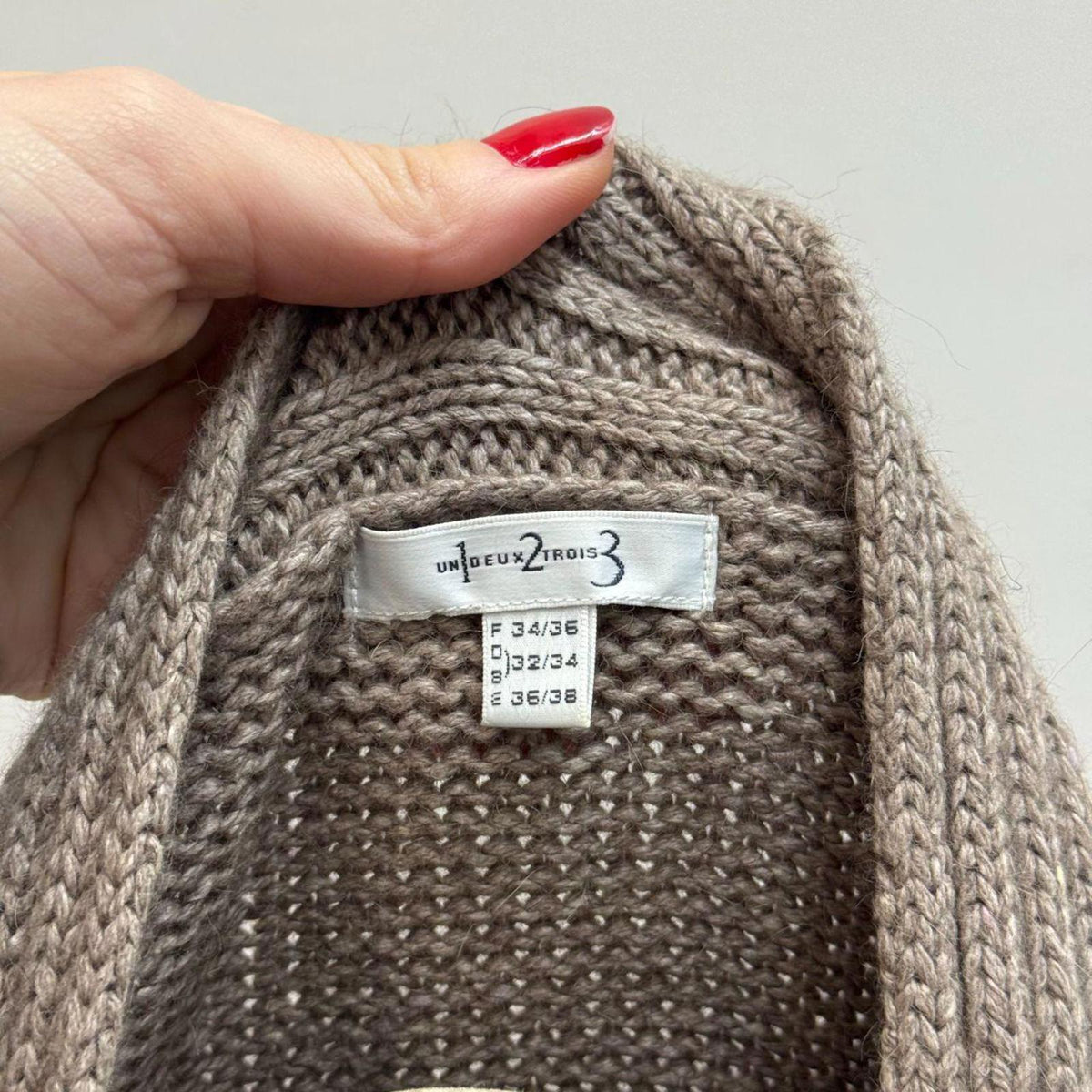 Y2K Vintage Un Deux Trois Silk & Angora Luxe Knit Dress Brown