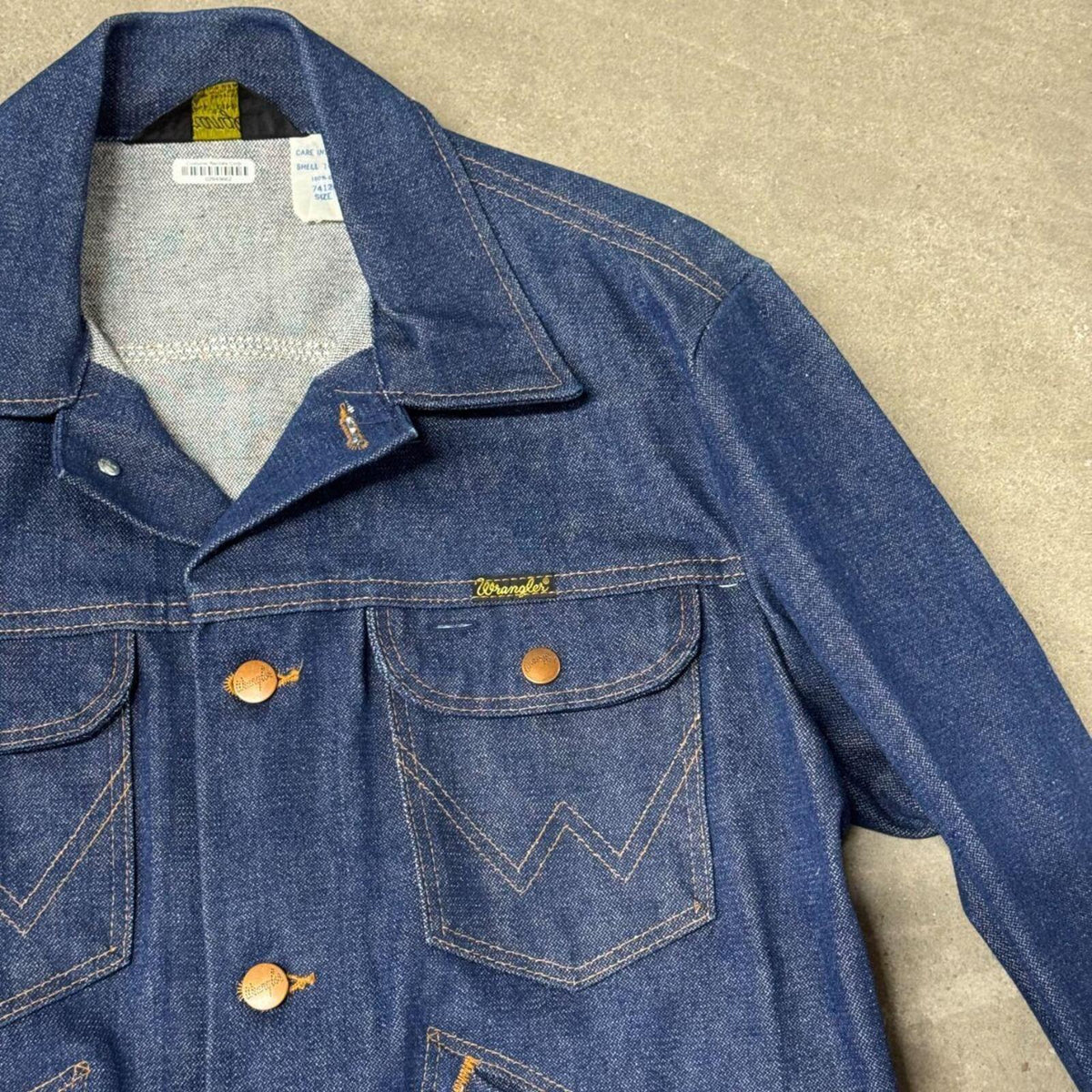 70s Vintage Wrangler "No-Fault" 14oz Denim Jacket 38