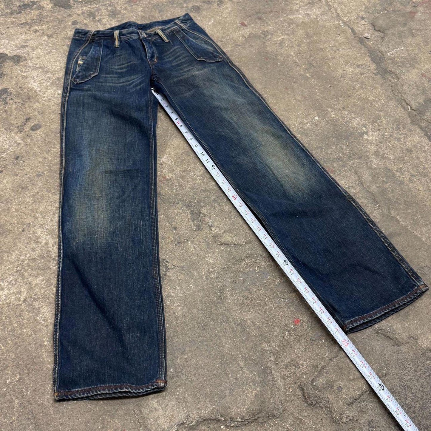 Vintage Y2K Diesel Low Rise "Technical Indigo" Jeans 27