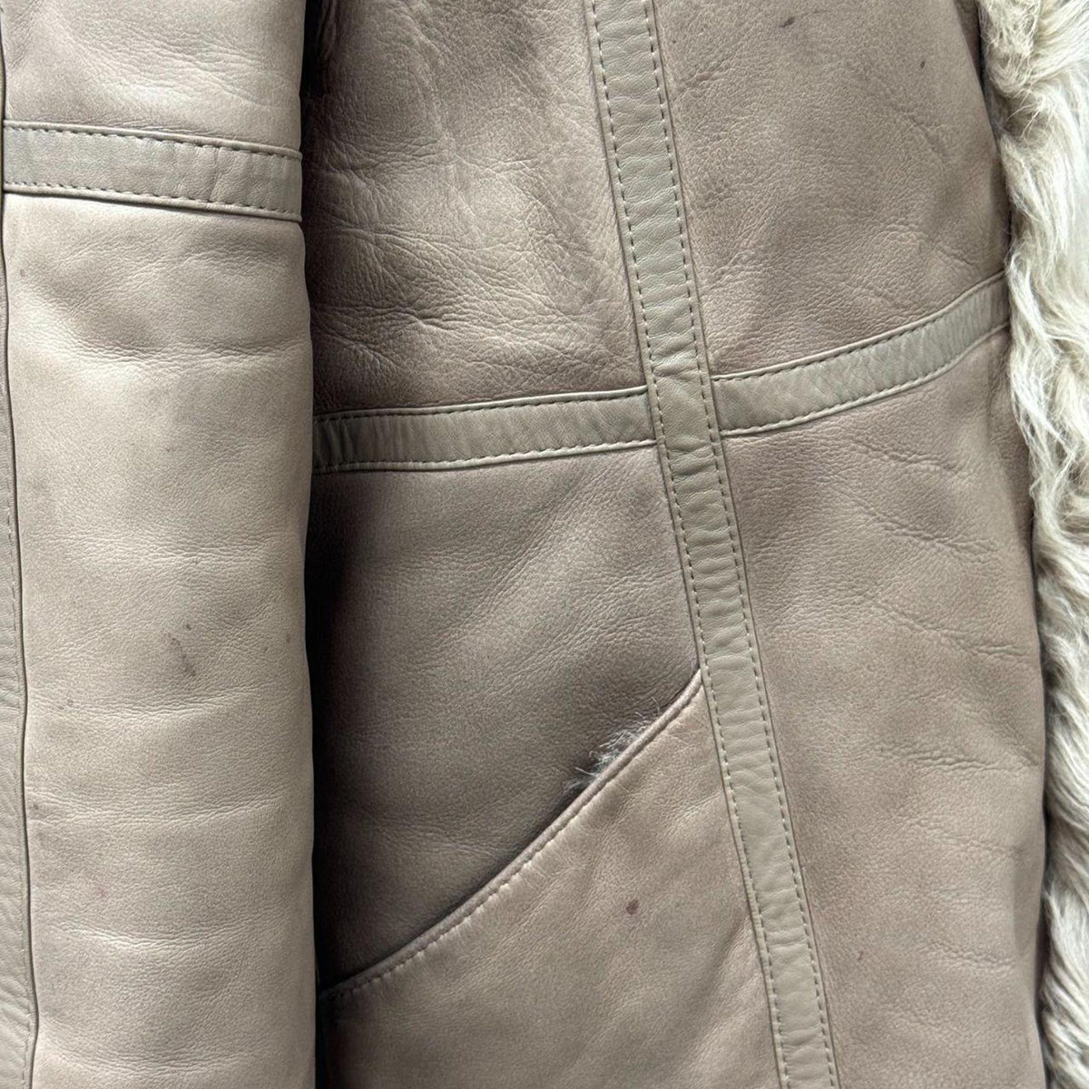 Vintage 70s Afghan Penny Lane Leather Coat
