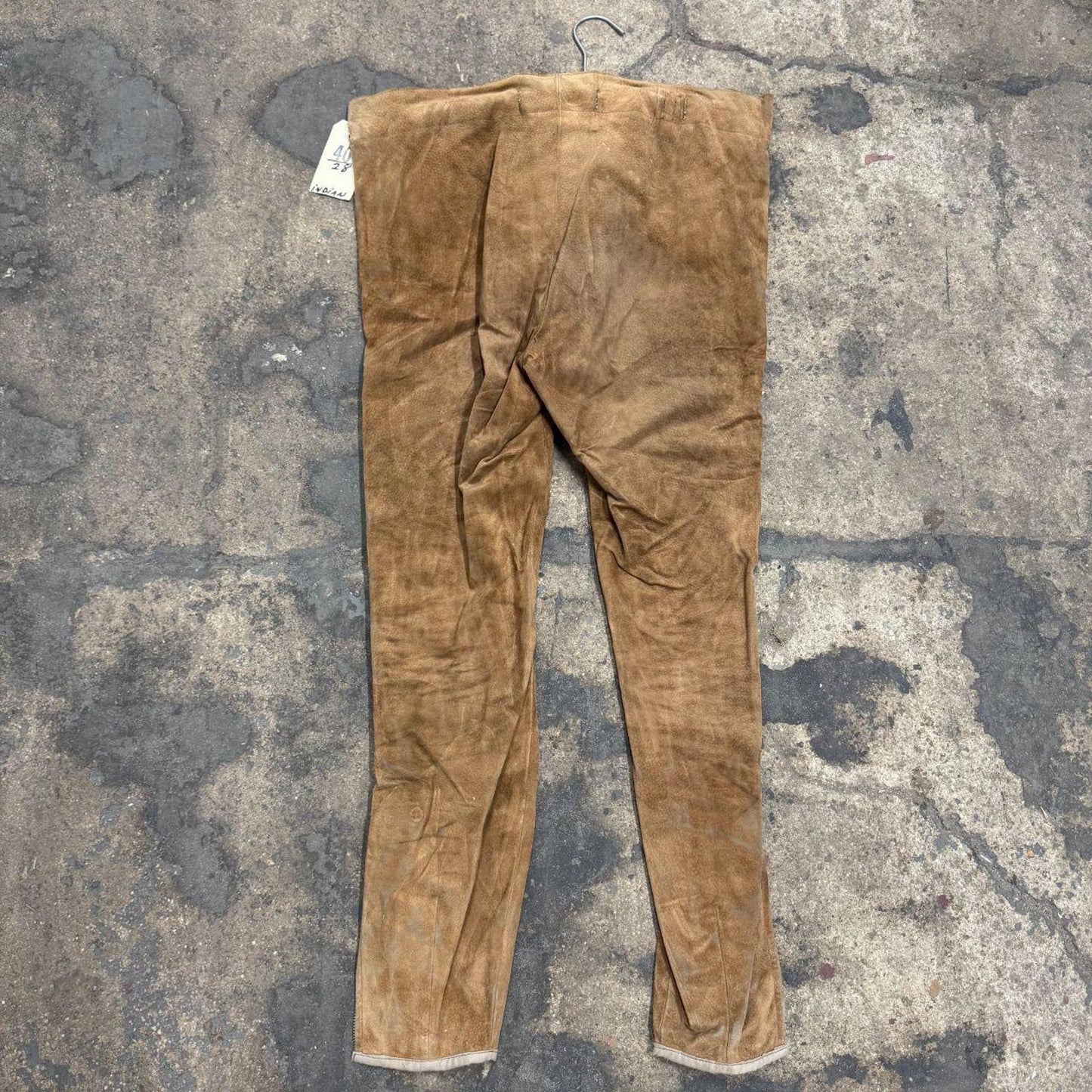 Vintage 40s 50s Genuine Suede Western Film Costume Trousers