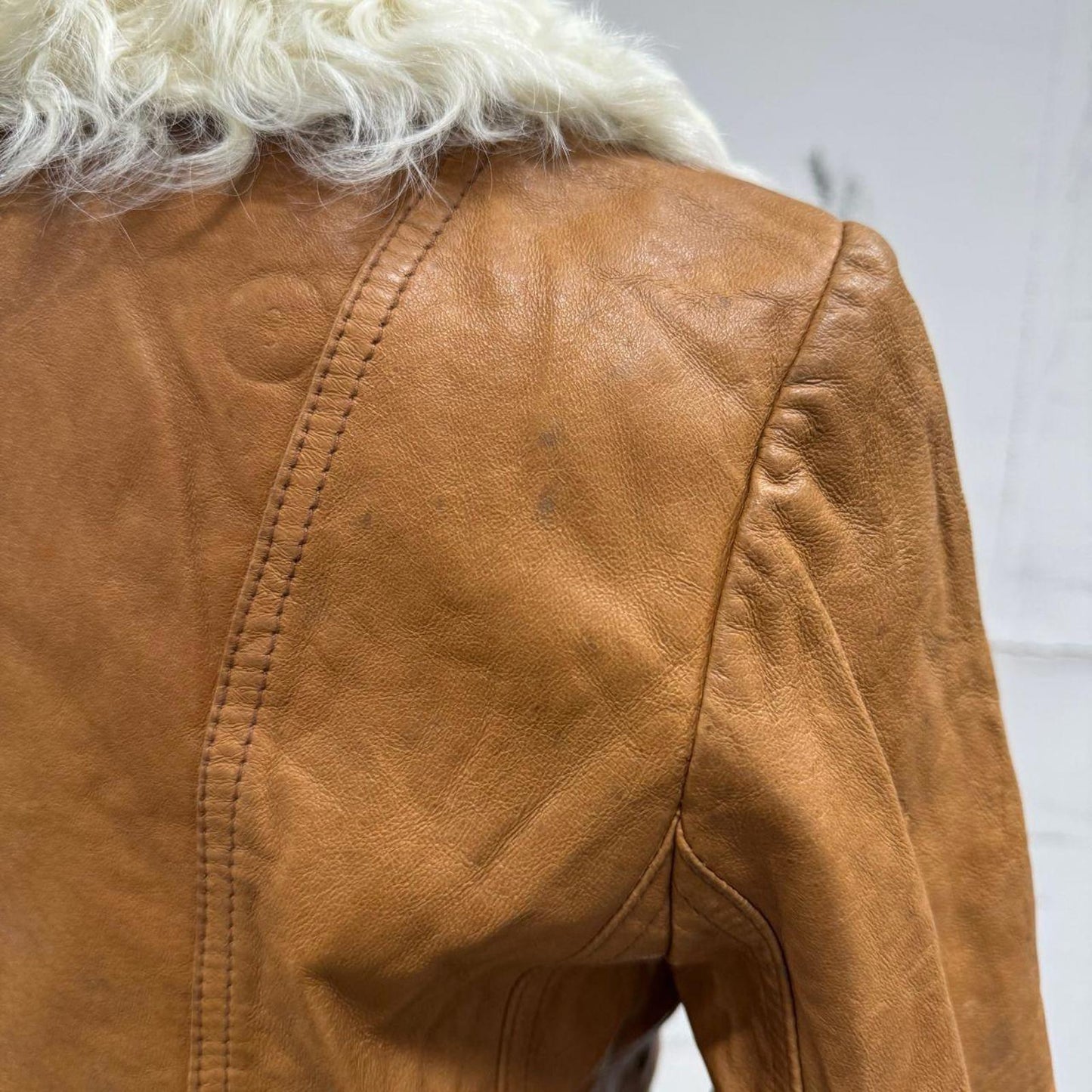 Vintage Y2K Penny Lane Afghan Genuine Leather & Shearling Coat