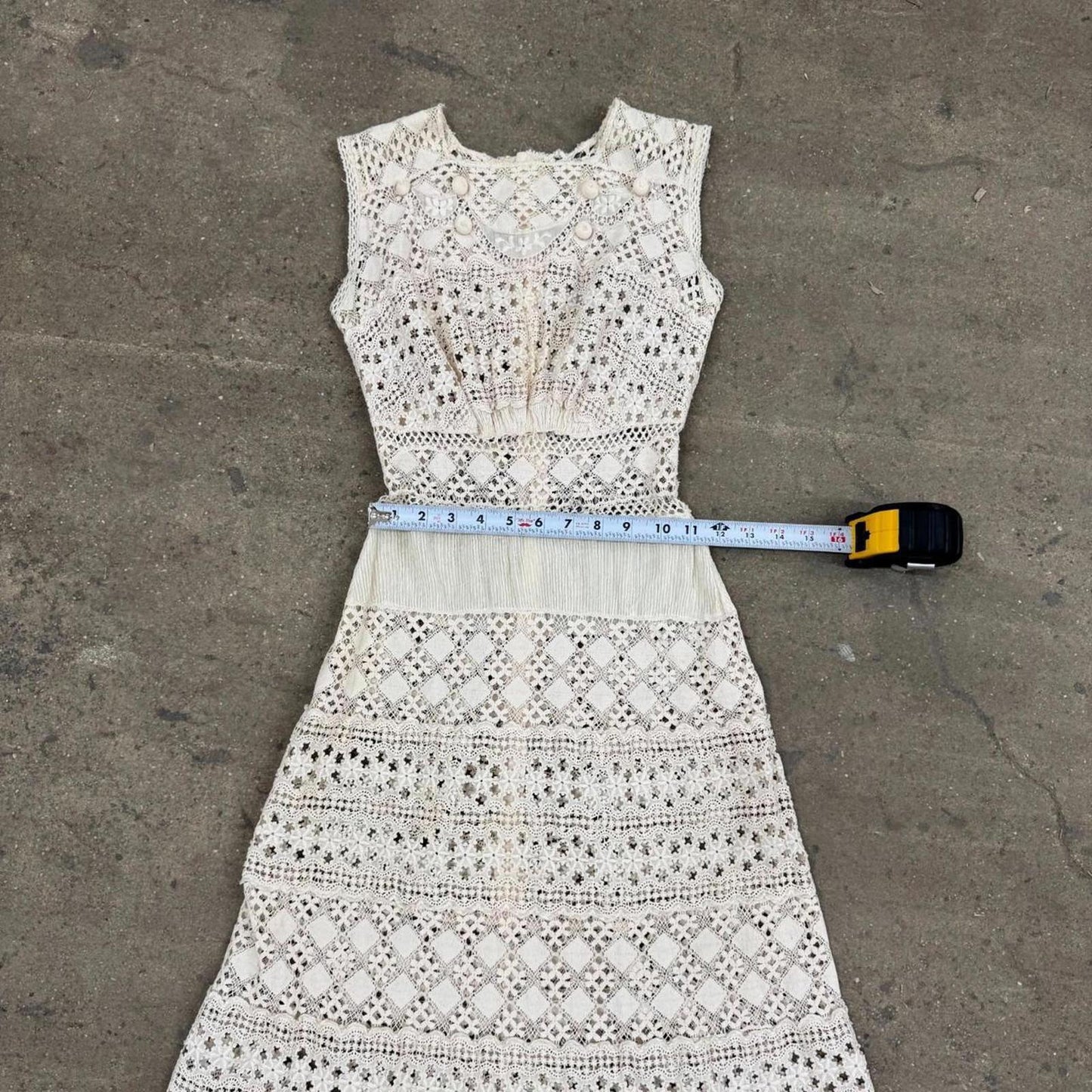 Antique Edwardian Lace Dress White Cotton Bridal