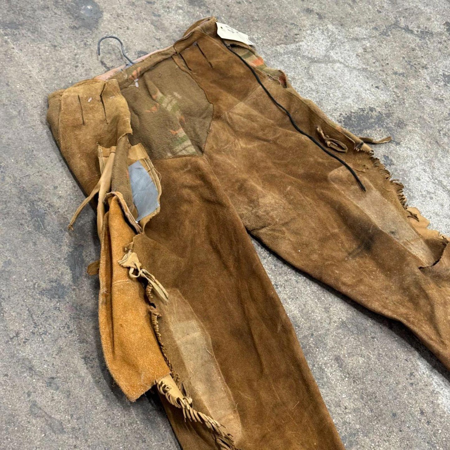 Vintage 1940s/50s Genuine Suede Fringed Western Trousers