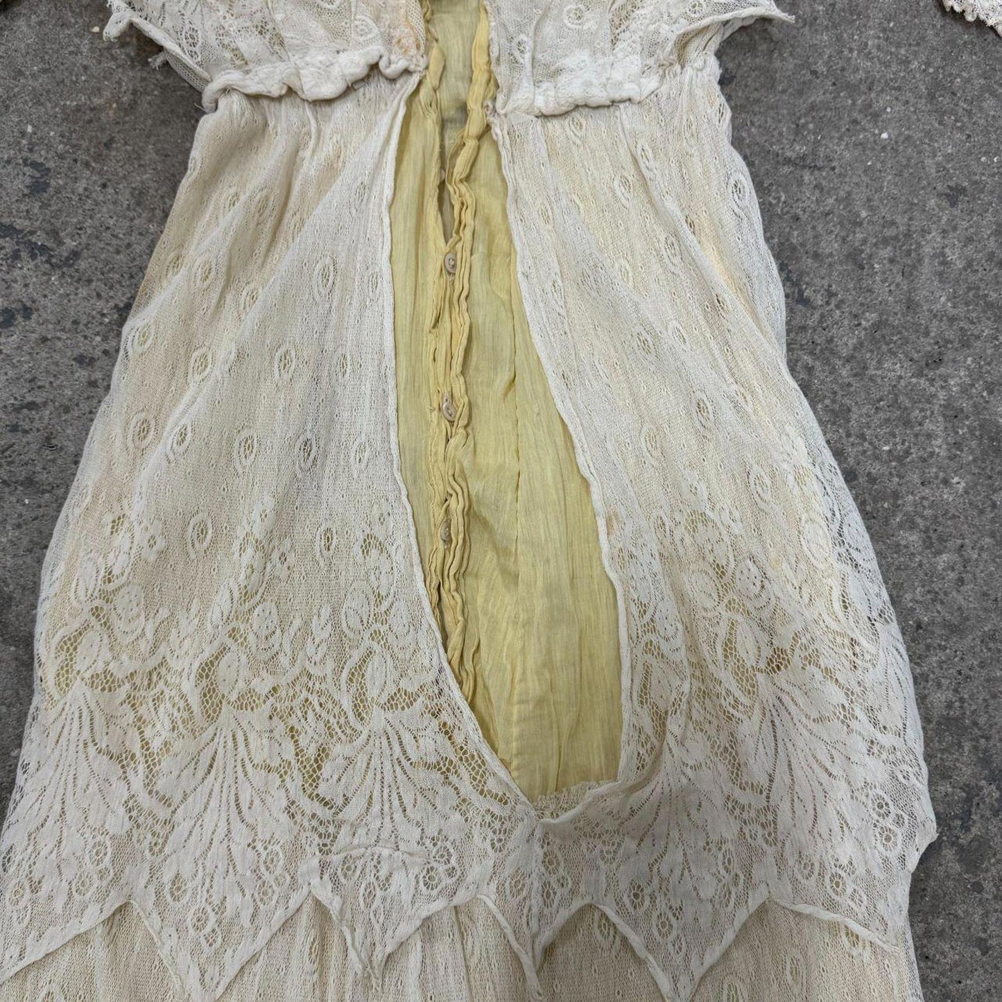 Antique Edwardian Lace Tea Dress / Bridal Wedding