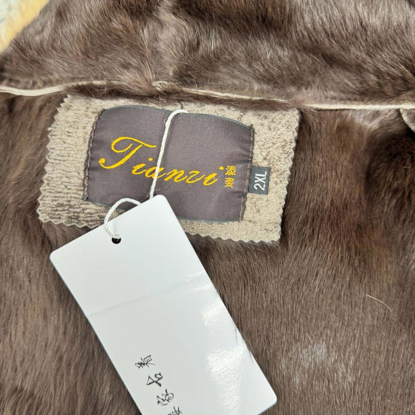 Vintage Y2K does 70s Suede, Rabbit, & Raccoon Fur Penny Lane Afghan Coat