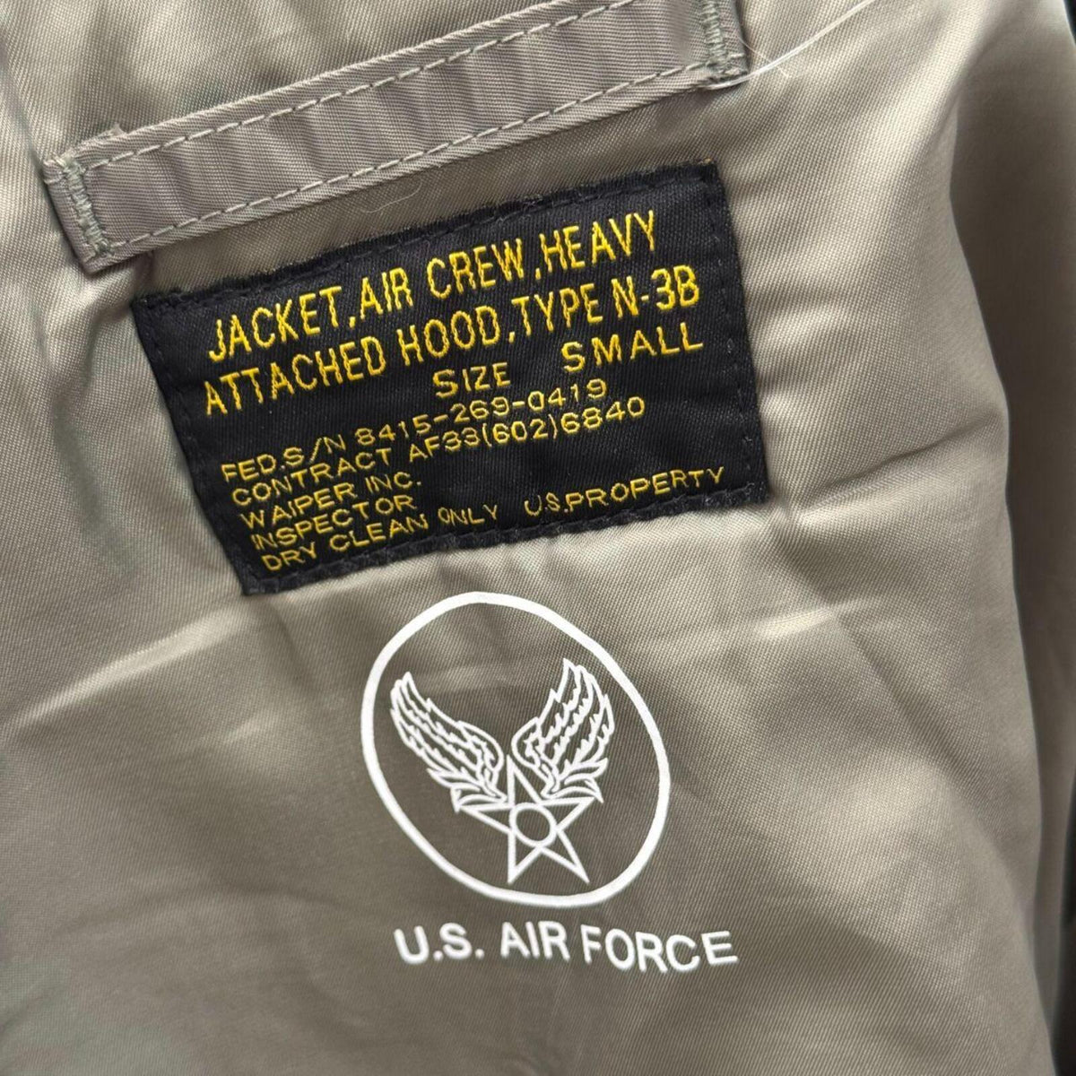 Vintage U.S. Air Force N-3B "Snorkel" Extreme Cold Weather Parka Coat