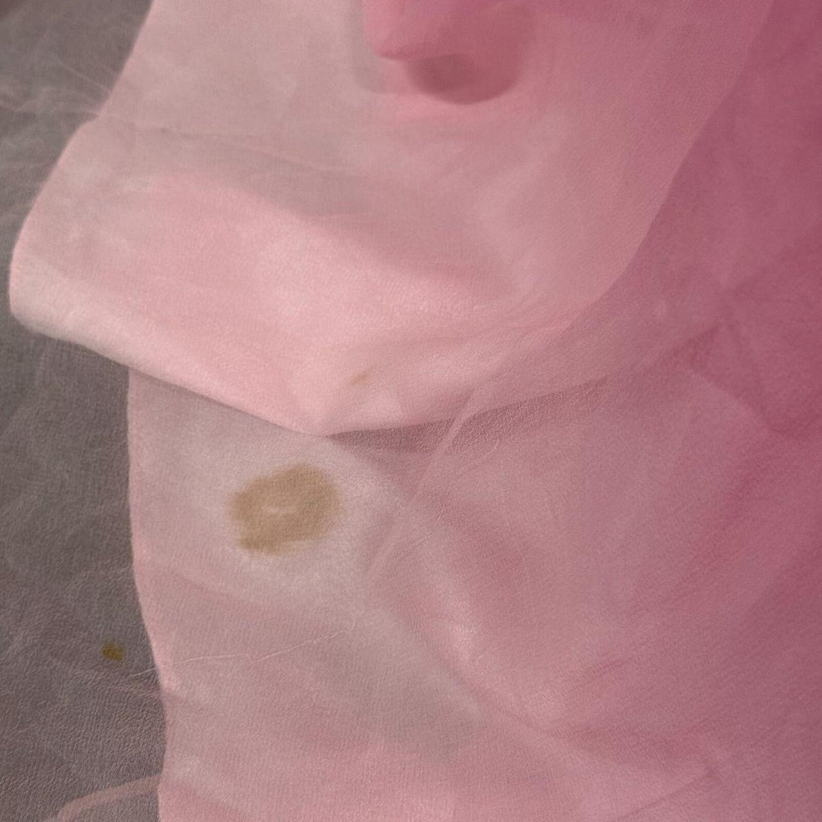 Vintage Y2K Cassandra Stone Ombré Beaded Silk Gown Pink