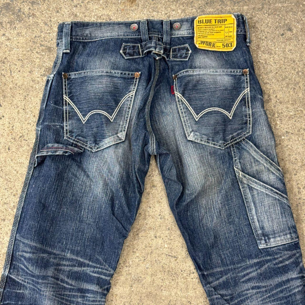 Vintage EDWIN Blue Trip WORK 503 BT5034 Painter Carpenter Jeans