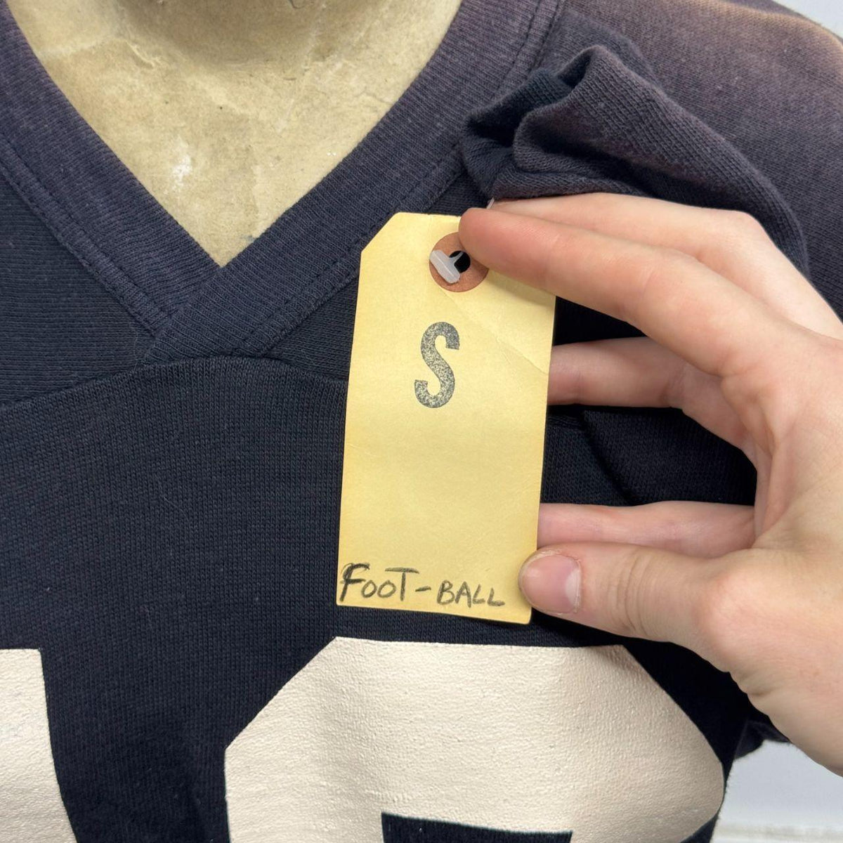 Vintage 60s 70s Black Venus Football Jersey Faded 13