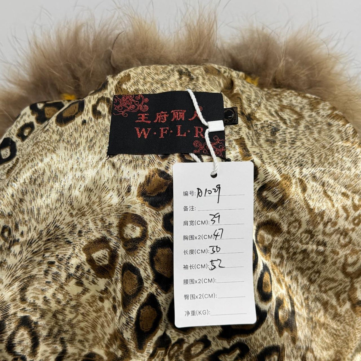 Vintage Y2K Gold Rabbit & Raccoon Fur Jacket Coat