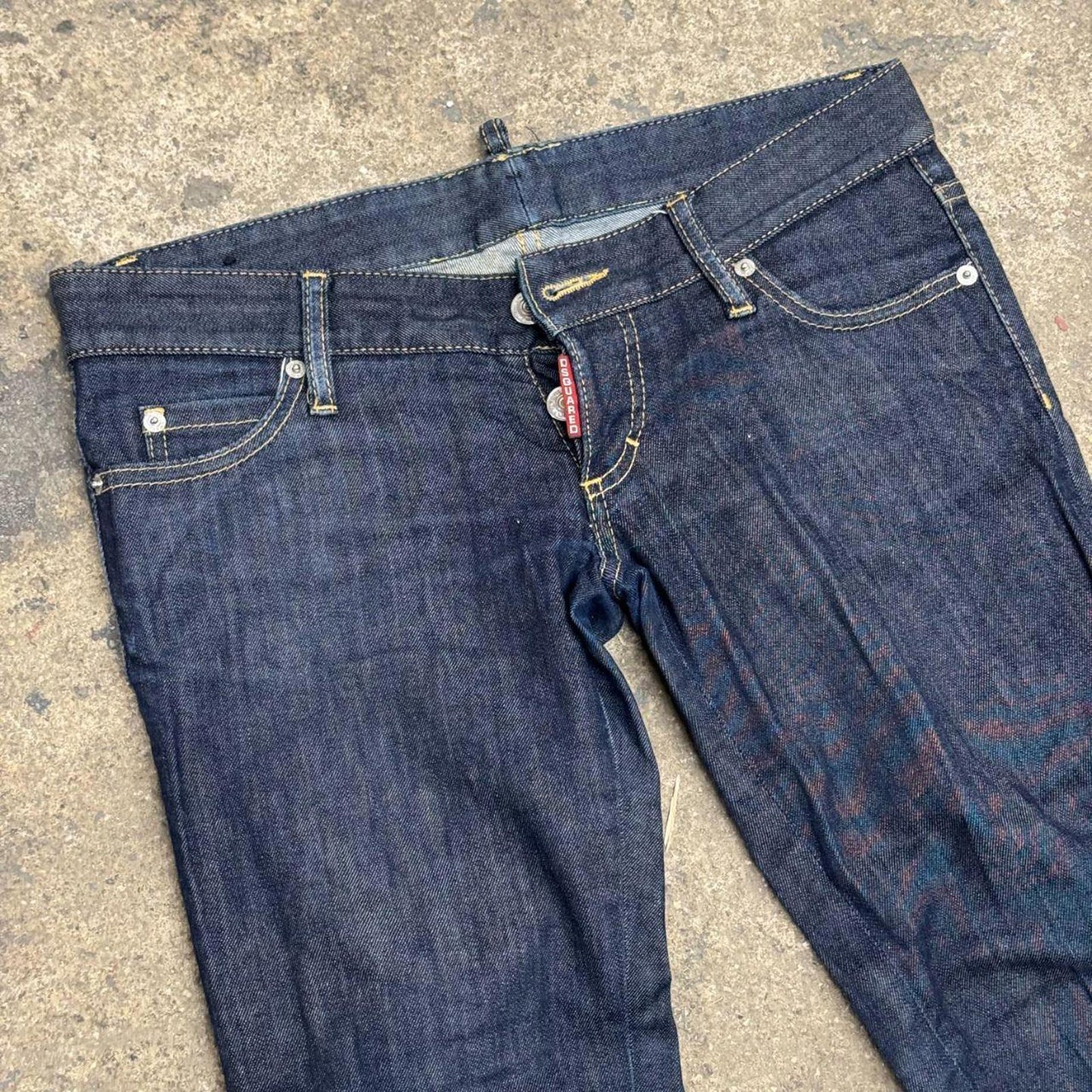 Vintage Y2K Dsquared2 Low Rise Capri Jeans Dark Wash
