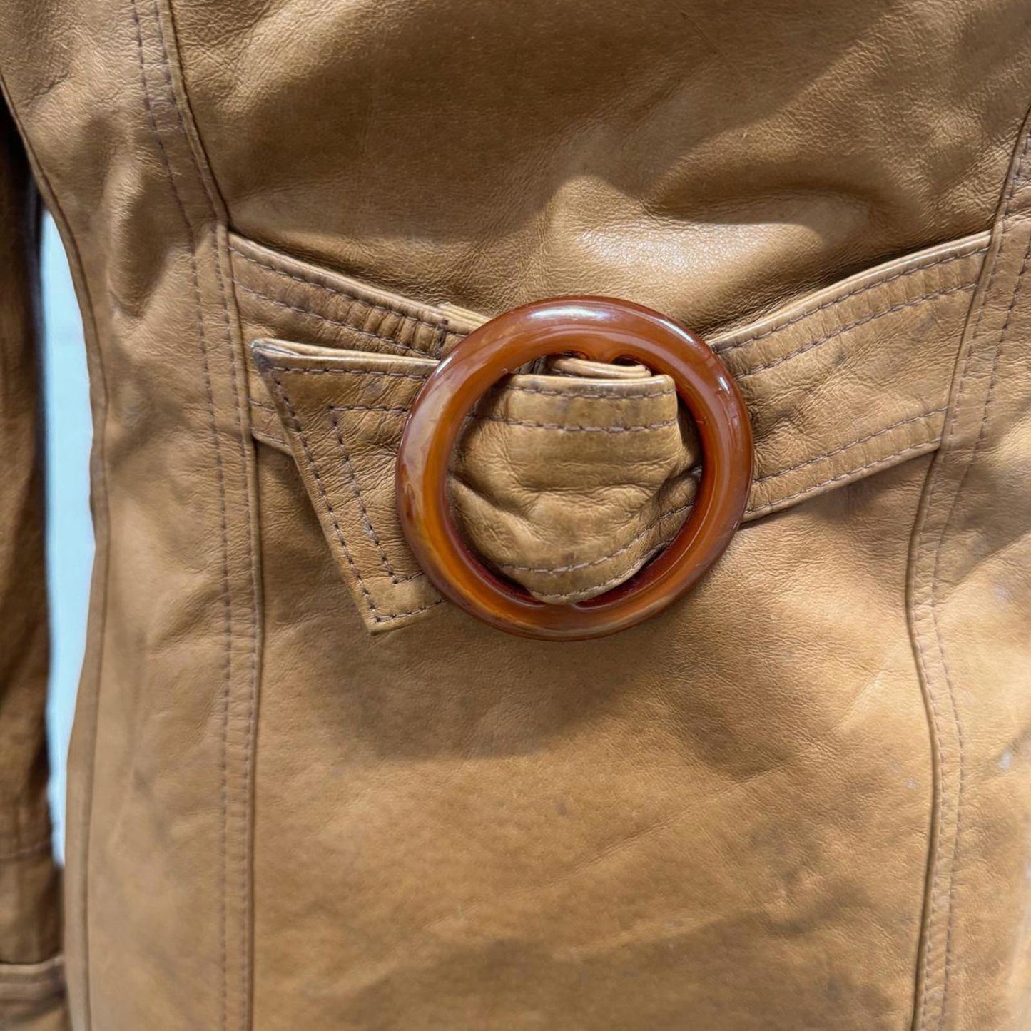 Vintage Y2K Penny Lane Afghan Genuine Leather & Shearling Coat