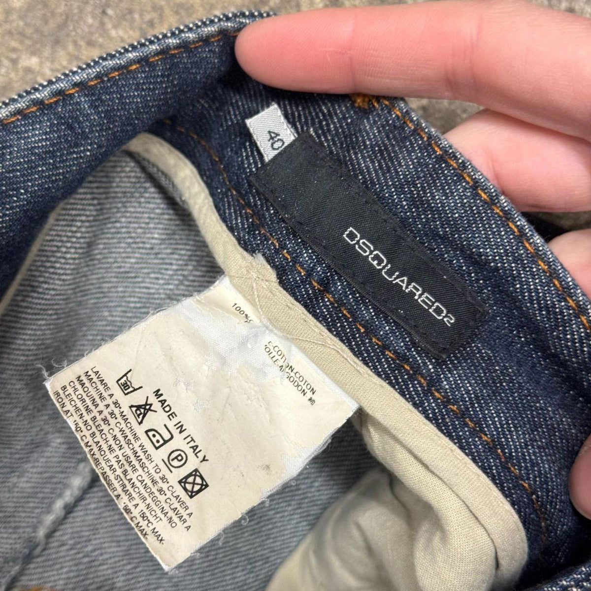Y2K Vintage Dsquared2 Squirrel Low-Rise Dark Wash Flare Jeans