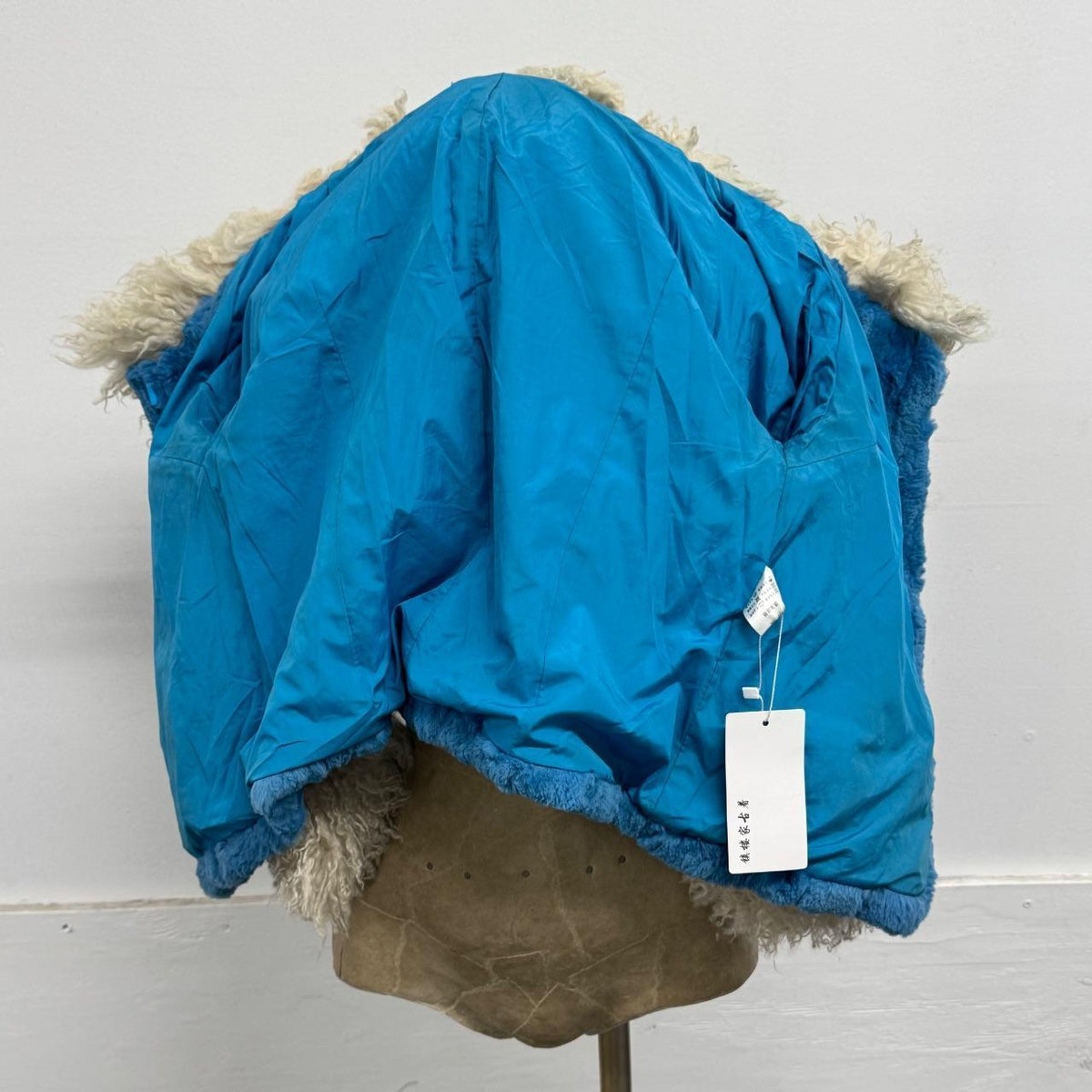 Vintage Y2K Blue Rabbit & Wool Jacket Coat