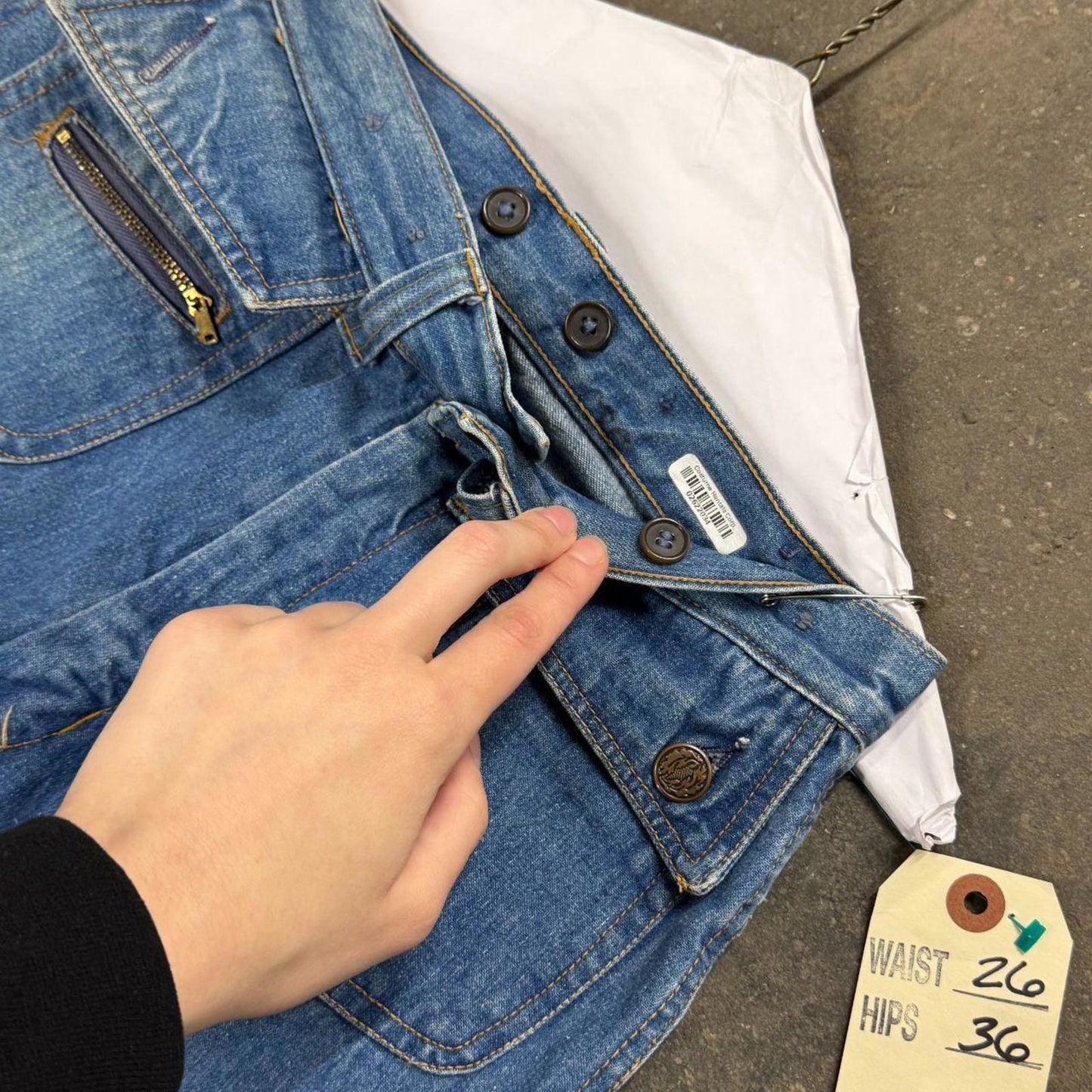 Vintage 70s High Rise Flare "Bush" Jeans XS