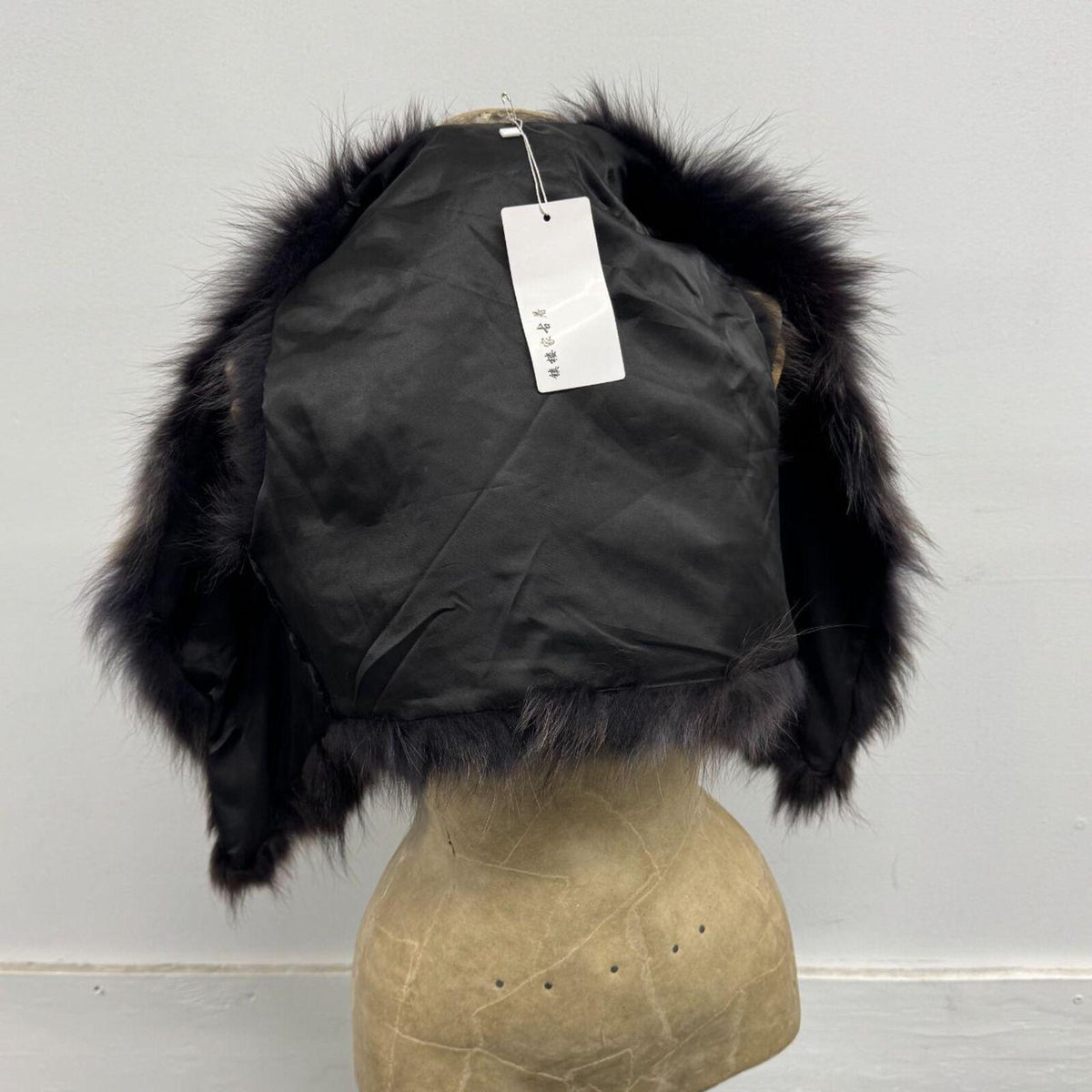 Y2K Vintage Charcoal Gray Genuine Fox Fur Vest