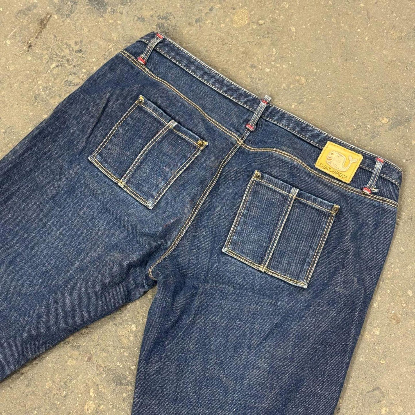 Vintage Dsquared2 Low Rise Cropped Capri Jeans S