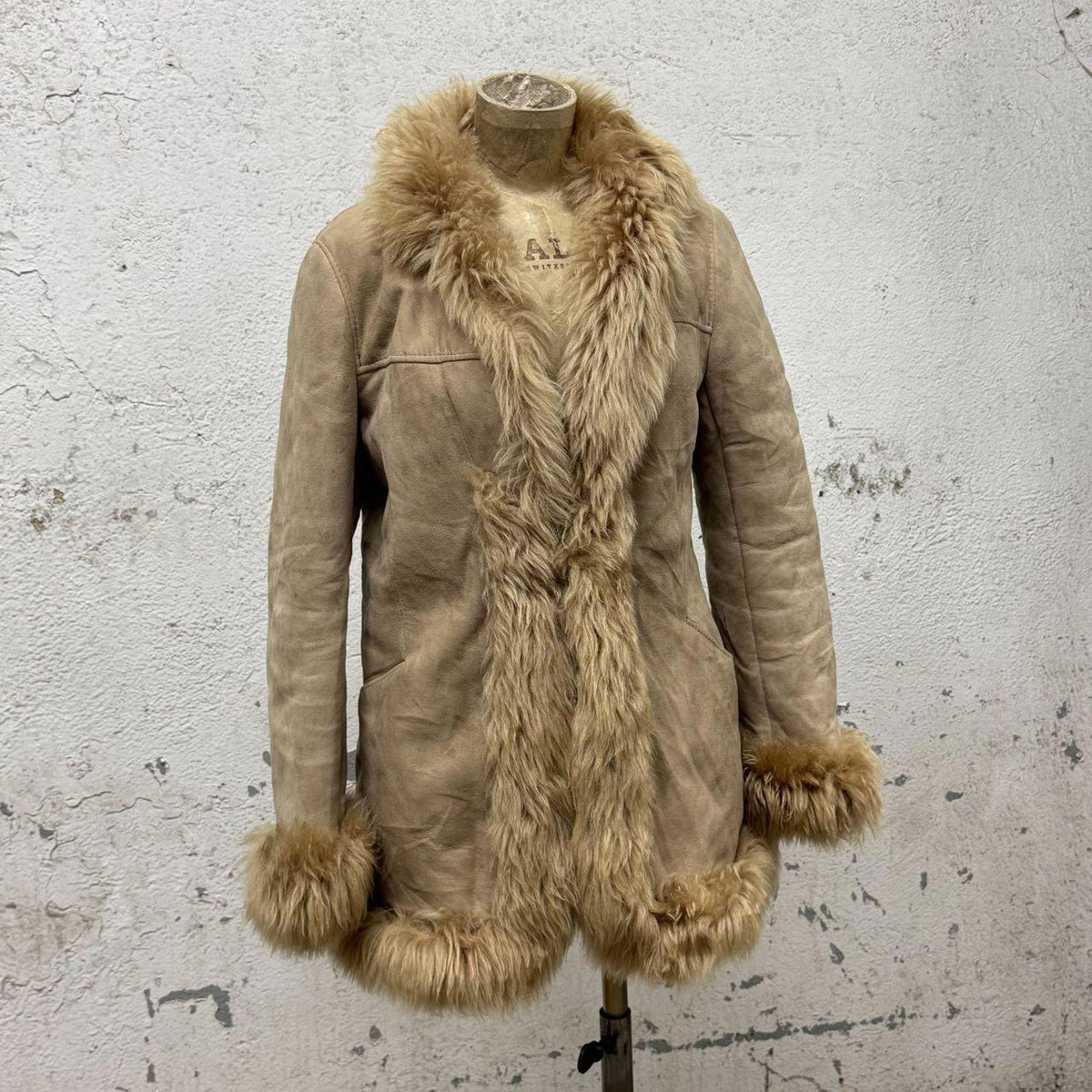 Vintage 70s Suede & Wool "Penny Lane"  Afghan Coat