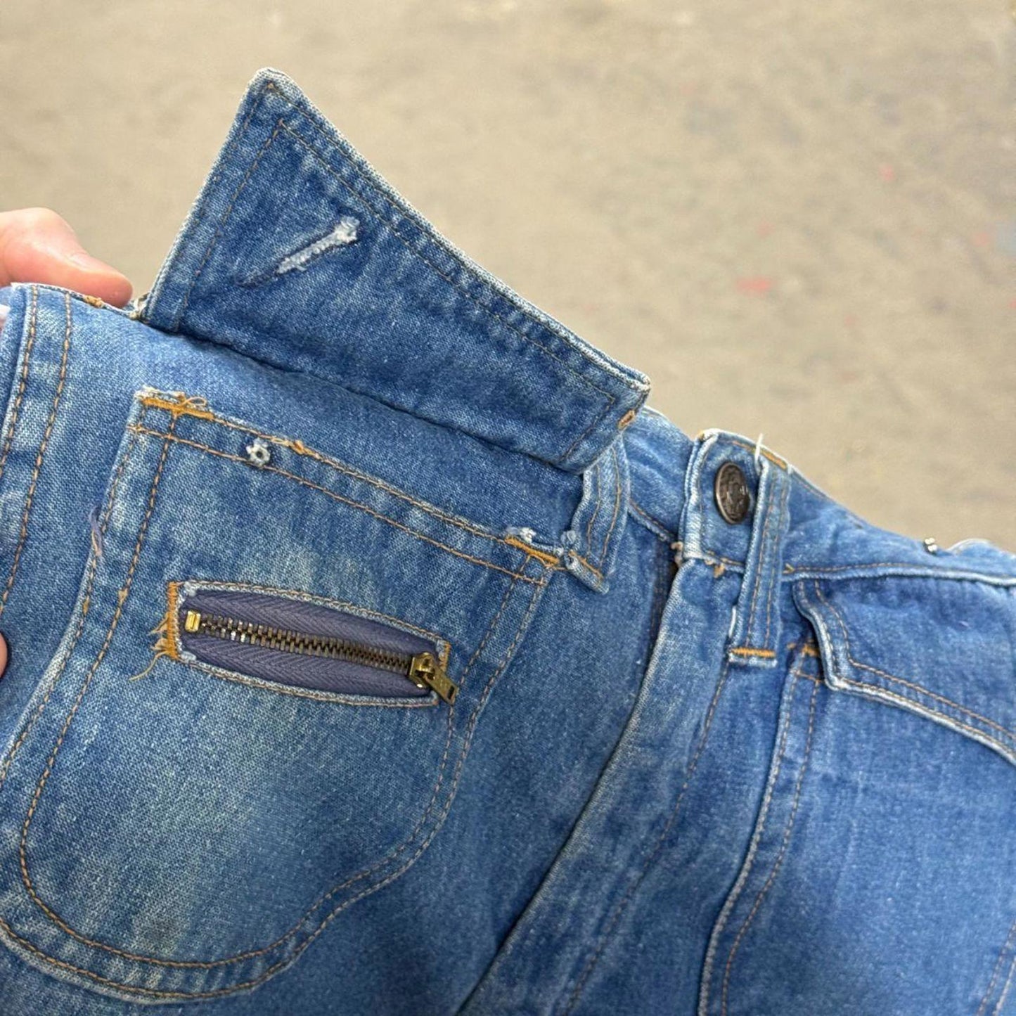 Vintage 70s High Rise Flare "Bush" Jeans XS