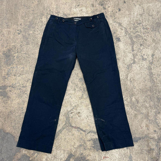 Vintage Ann Demeulemeester Navy Multi-Button Archival Trousers