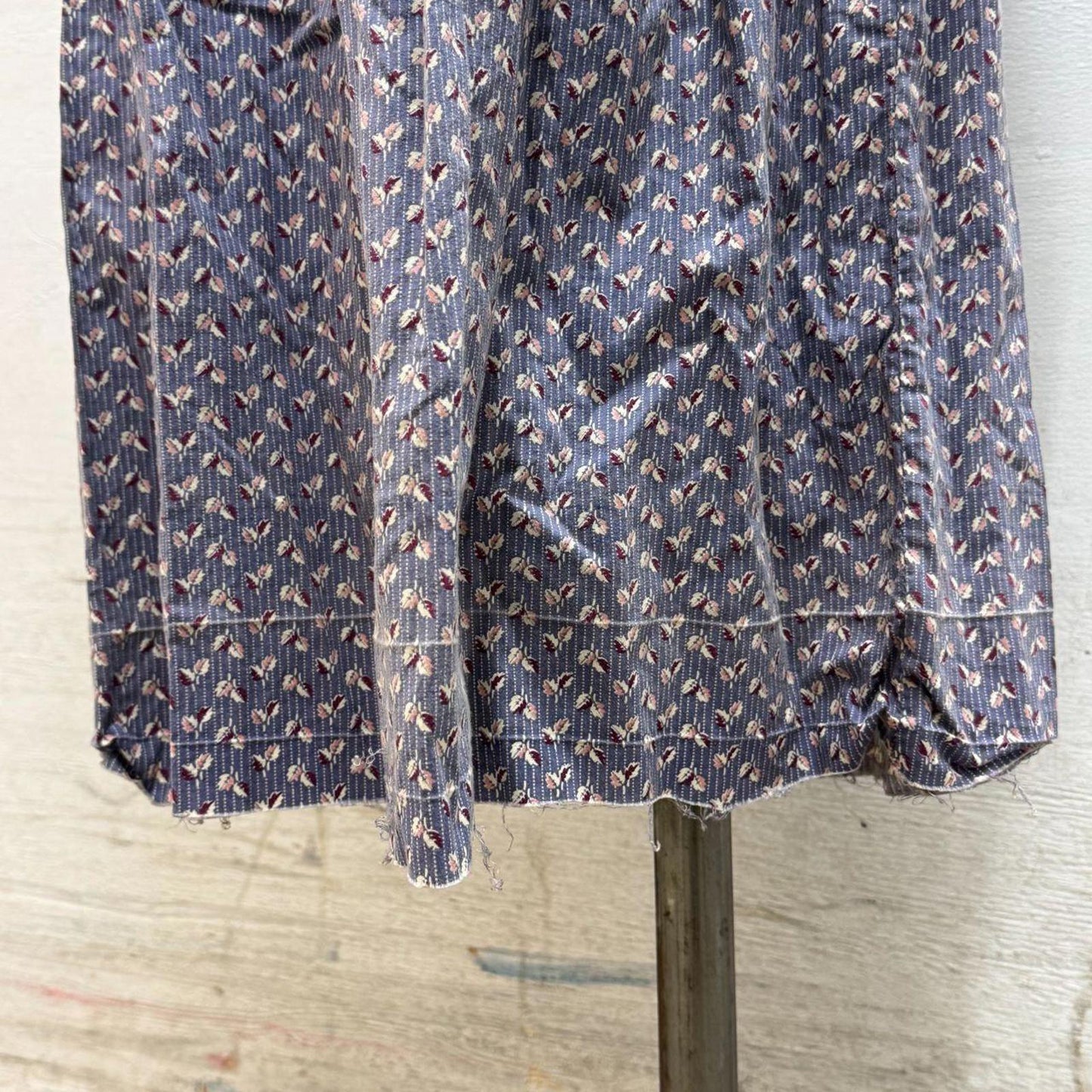 Vintage 1950s Studio-Made Purple Blue Floral Western Prairie Dress Movie Costume