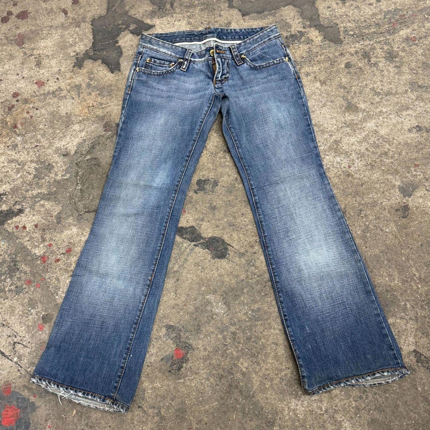 Archival Dsquared² "Faith" Low Rise Flare Jeans S/M
