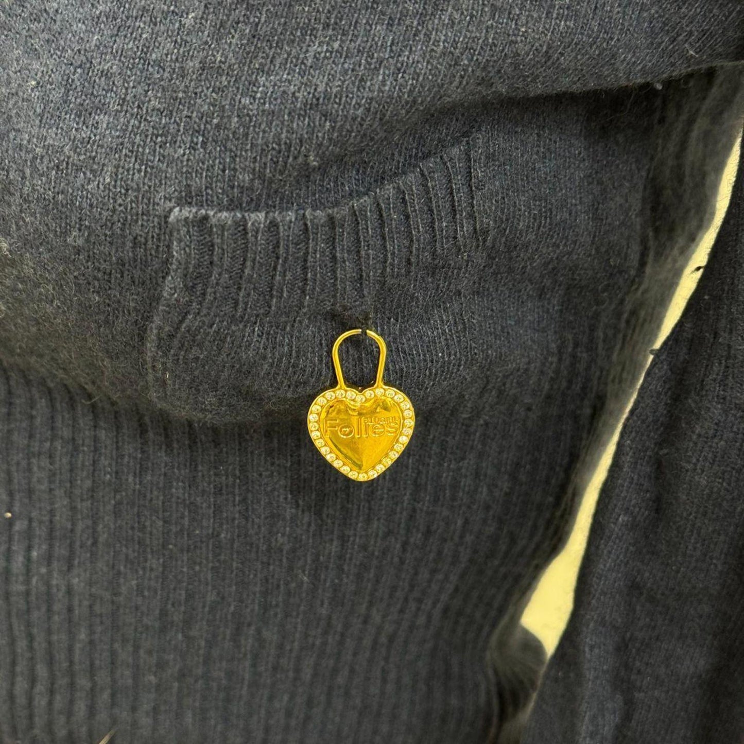 Blugirl by Blumarine Blue Balloon Sleeve Cardigan