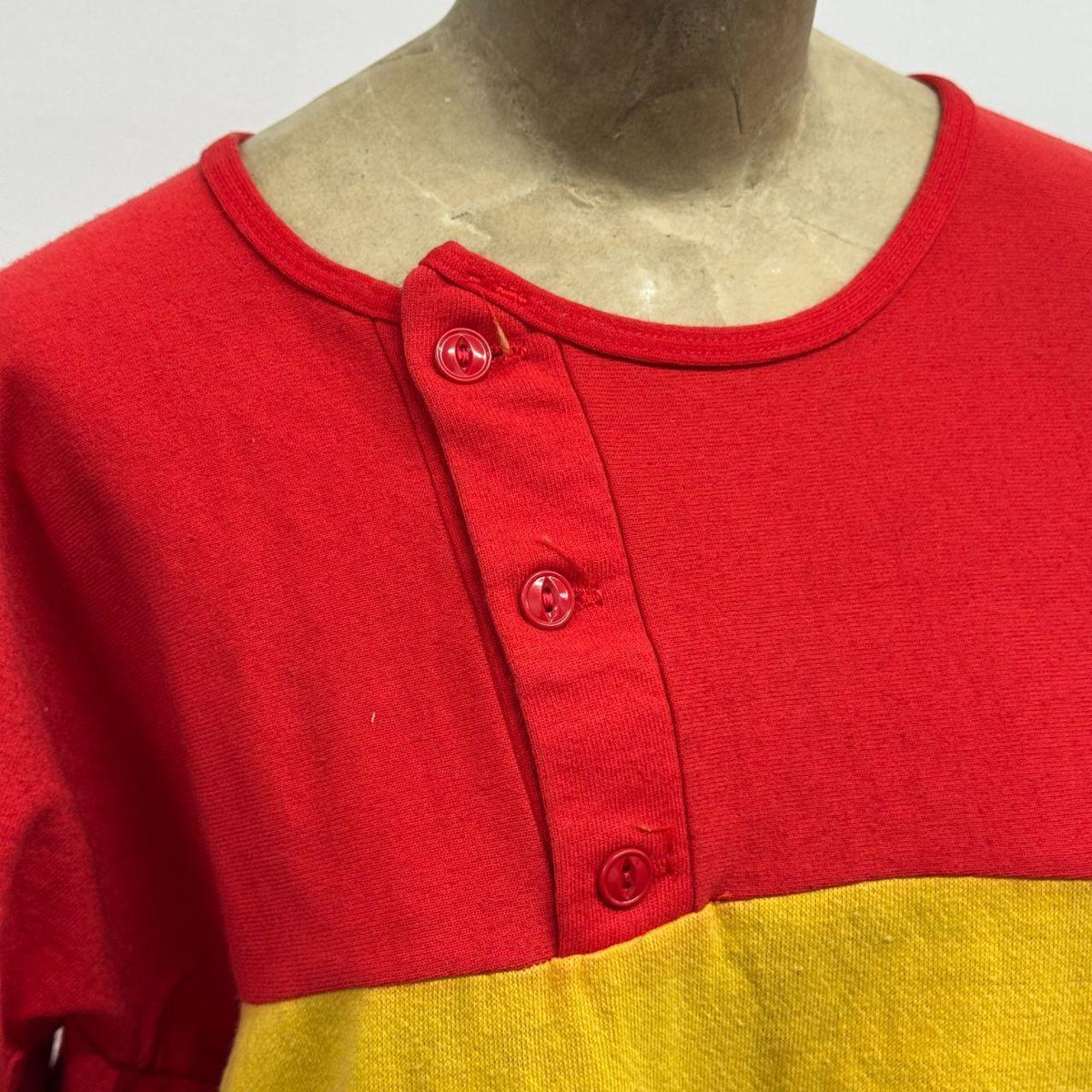 Vintage 70s Distressed Red 88 Henley Football Jersey TV COSTUME