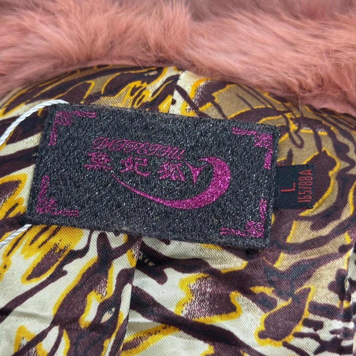 Vintage Y2K Grey Rabbit & Raccoon Fur Jacket Coat