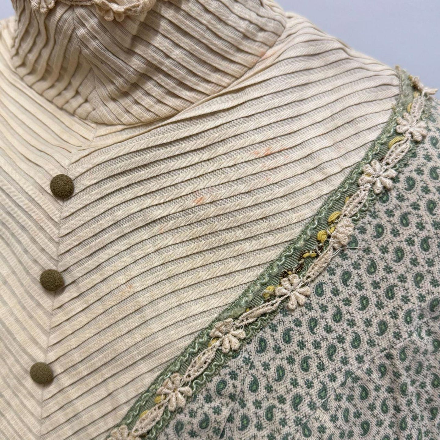 Vintage 1950s does 1880s Victorian Western Bustle Prairie Dress Film Costume