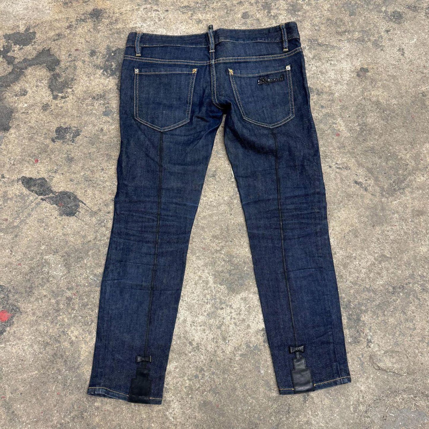 Vintage Y2K Dsquared2 Low Rise Capri Jeans Dark Wash