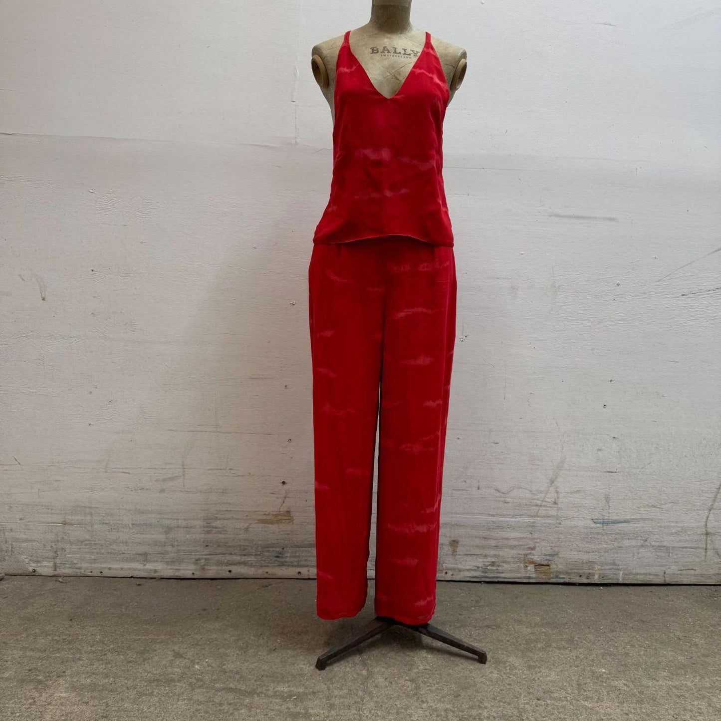 Authentic 90s Giorgio Armani 100% Silk Red Sample Set