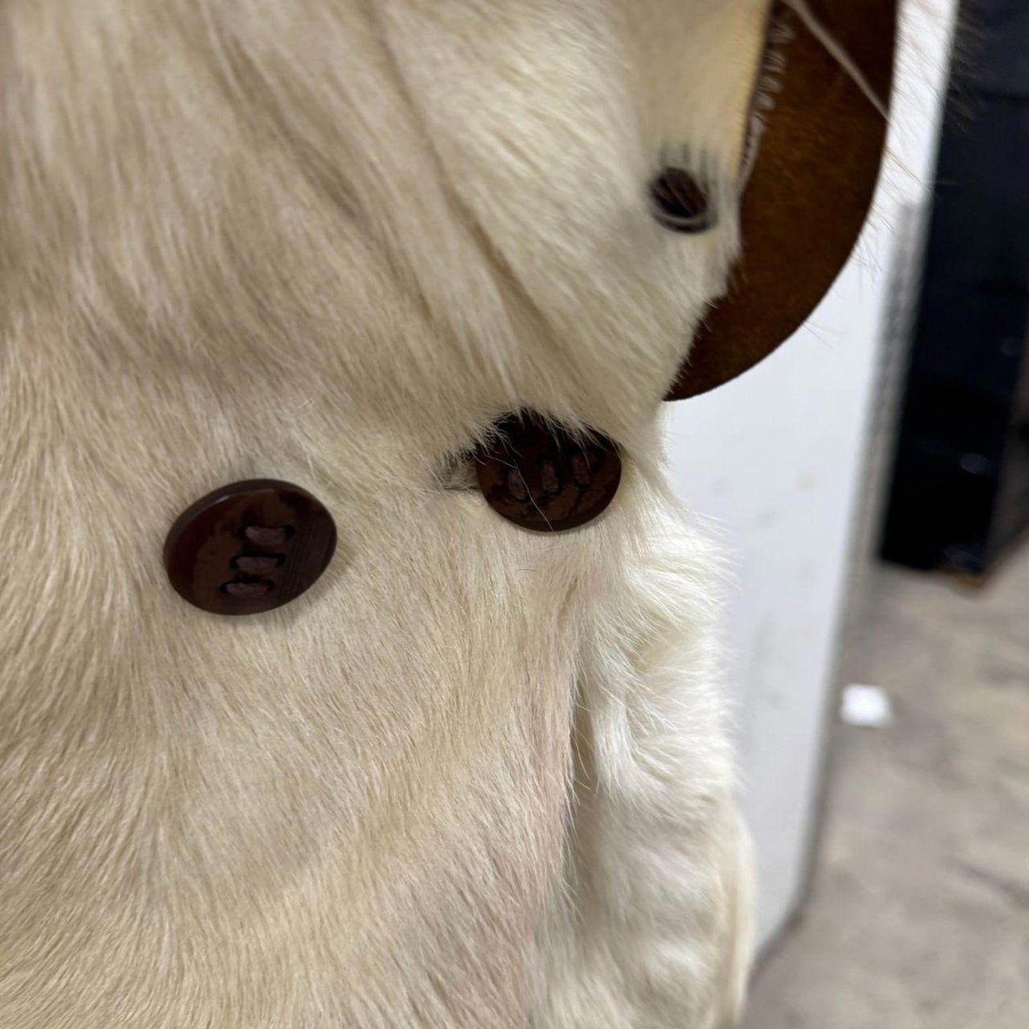 Vintage Y2K Rabbit Fur, Fox Fur, & Leather Statement Vest