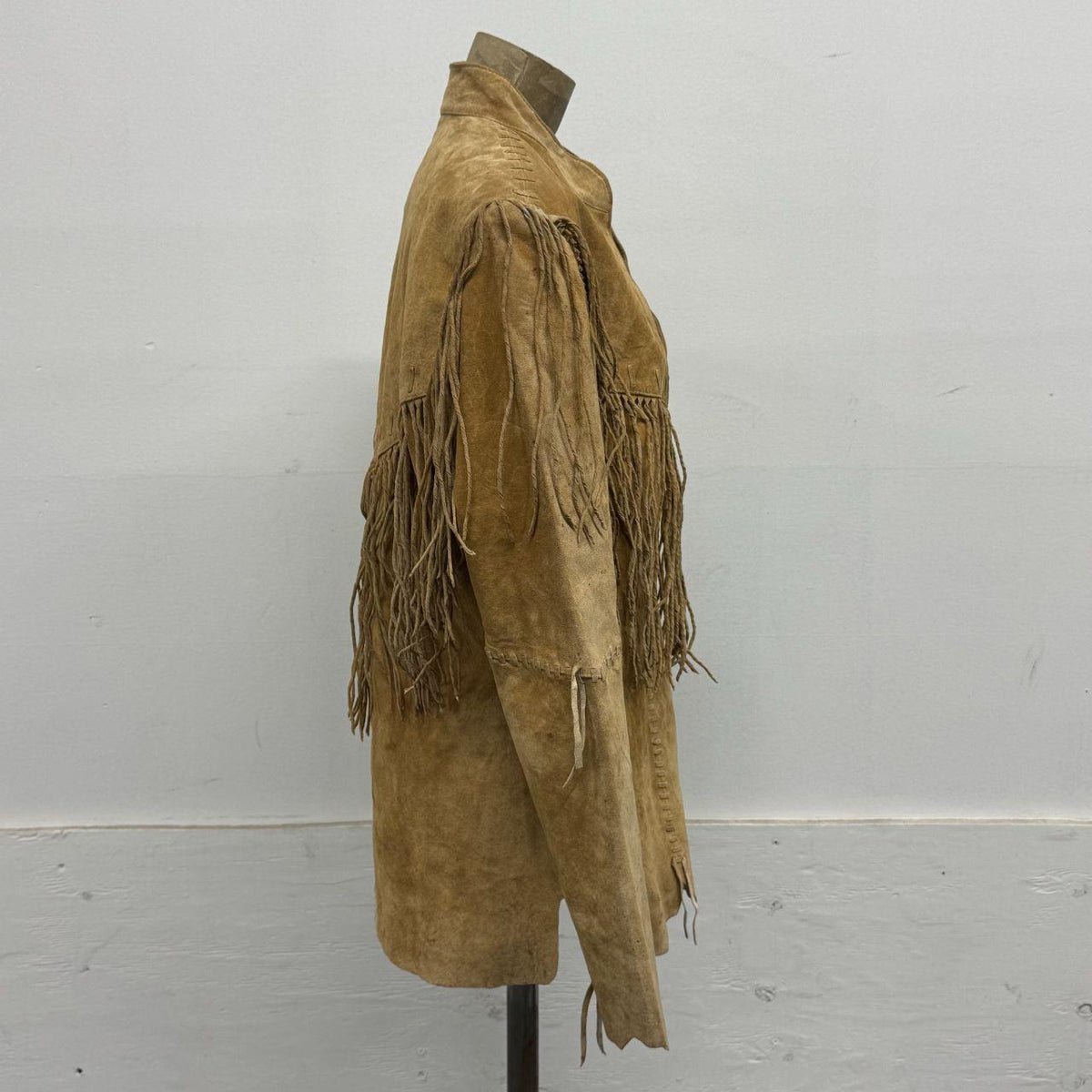 Vintage Scully Tan Buckskin Suede Western Fringe Jacket