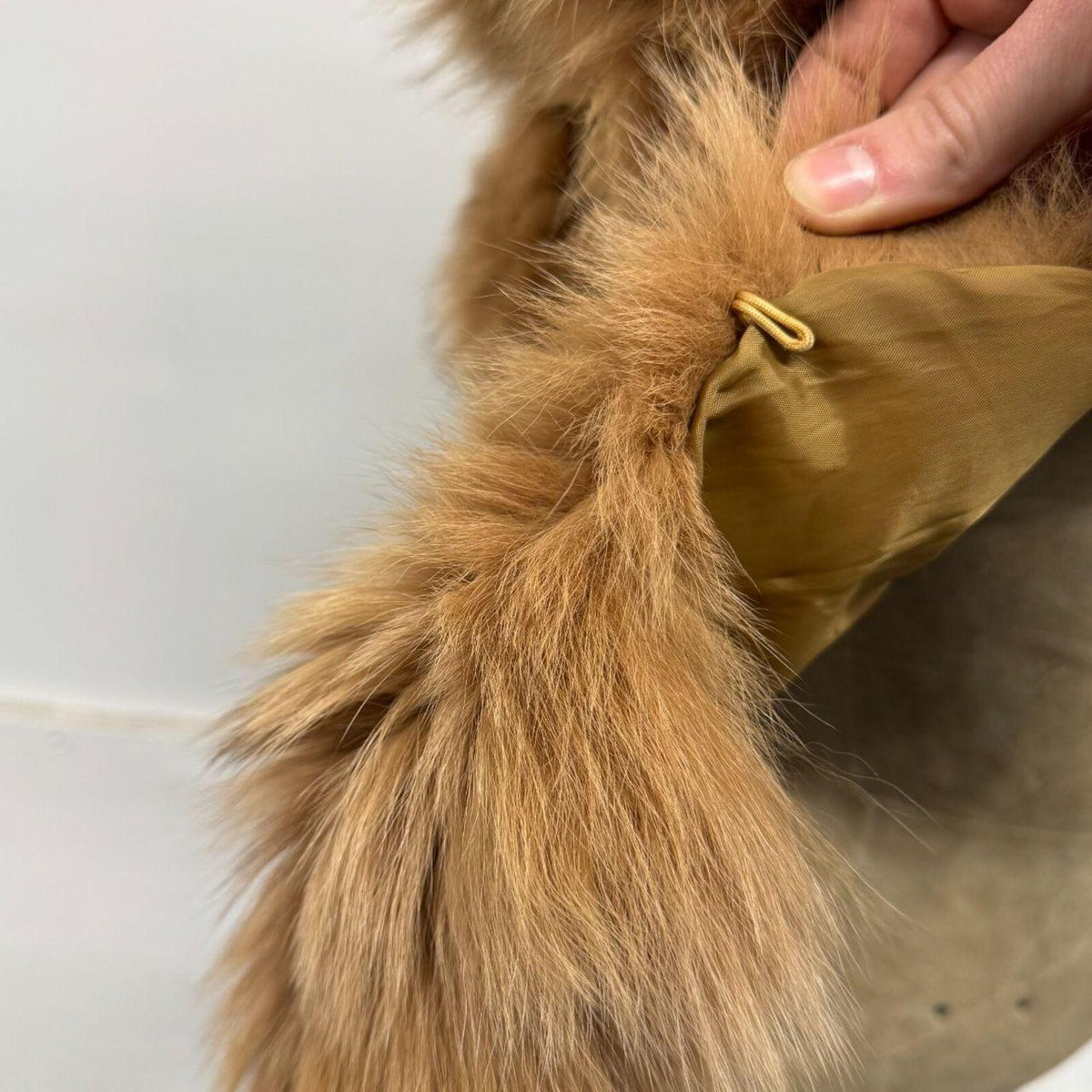 Y2K Vintage Tan Brown Genuine Fox Fur Vest