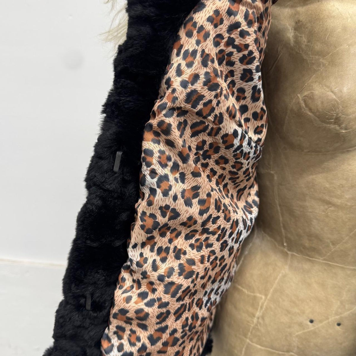 Vintage Y2K Black Rabbit & Wool Jacket Coat