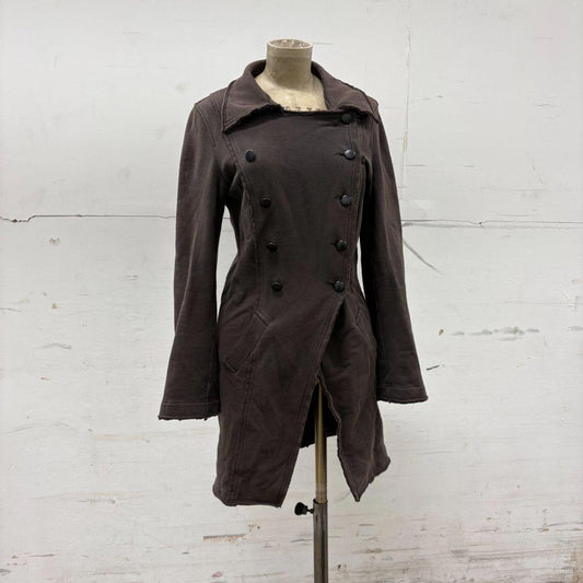 Khaki Brown Vintage Cop Copine Deconstructed Military Coat