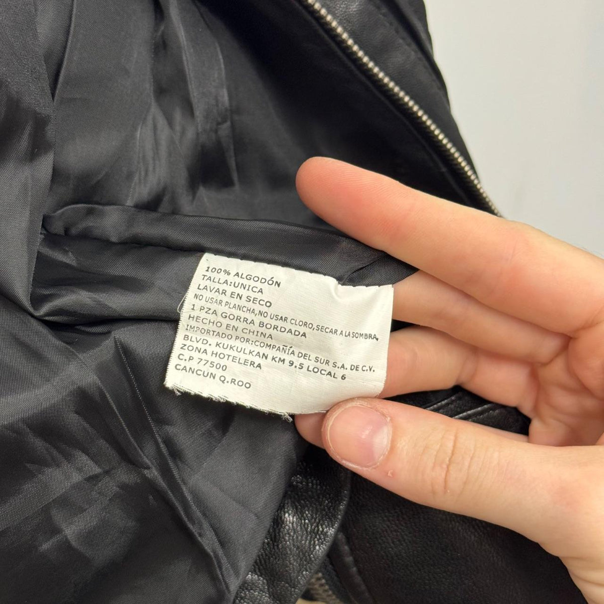 Vintage Black Cargo Pocket Utility Avant Garde Leather Jacket