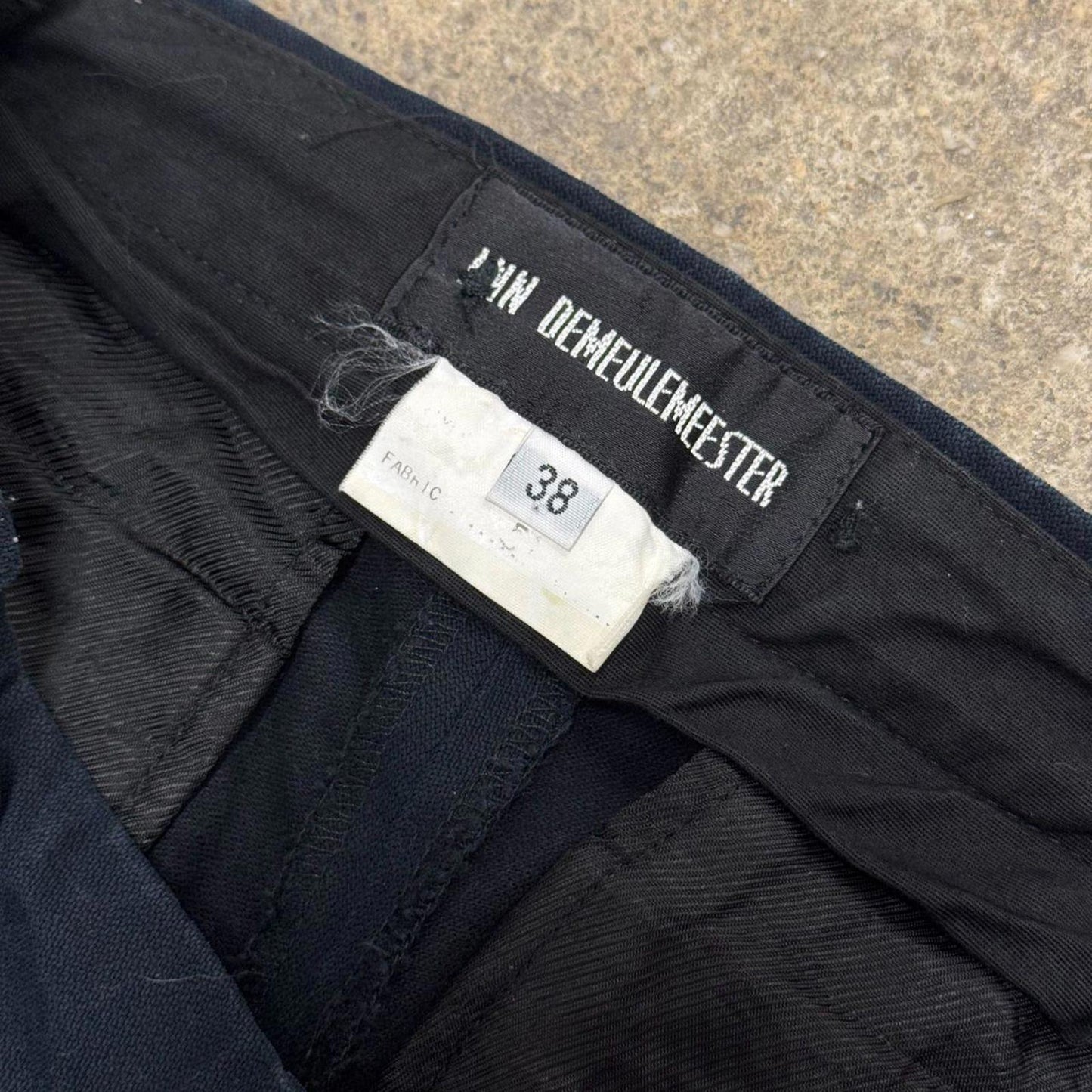Vintage Ann Demeulemeester Navy Multi-Button Archival Trousers