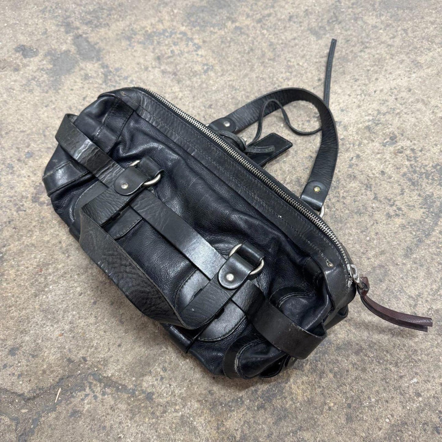 Y2K Authentic Vintage Chloé Kerala Equestrian Bag - Black Leather + Charms