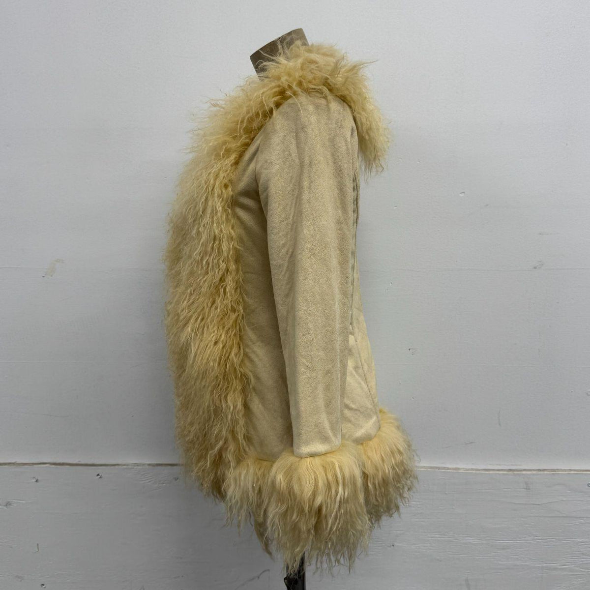 Vintage MOUSSY Buttercream Mongolian Lamb "Penny Lane" Afghan Coat