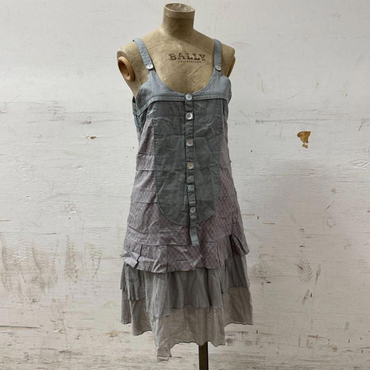 Vintage Mado des Autres Gray Layered Avant-Garde Dress