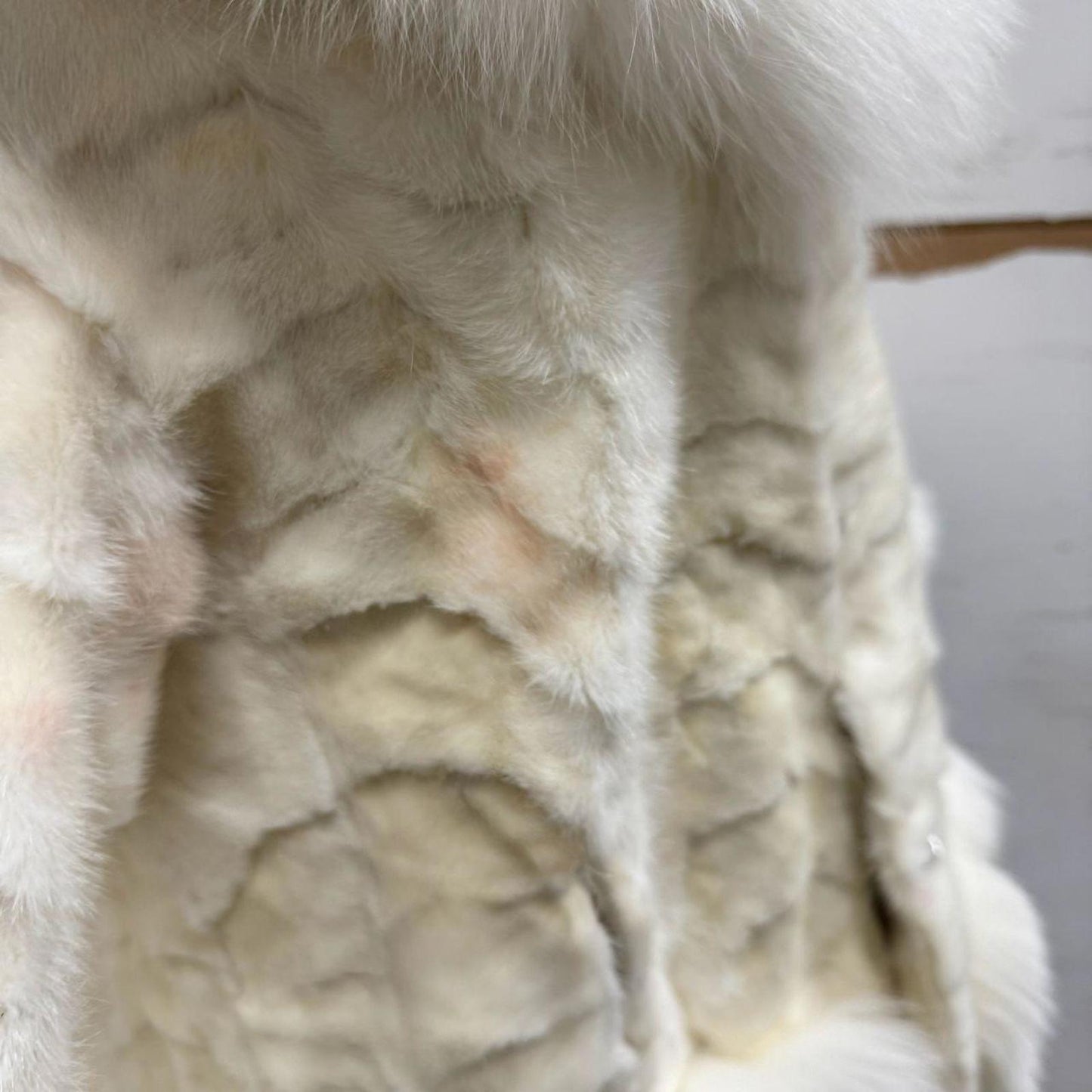 Vintage Y2K Tiered Rabbit & Fox Fur Snow Queen Coat