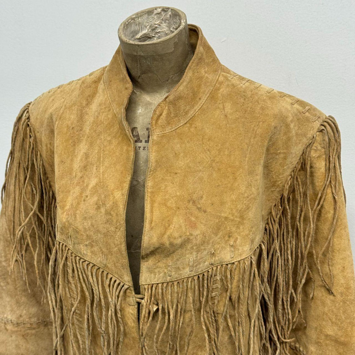 Vintage Scully Tan Buckskin Suede Western Fringe Jacket