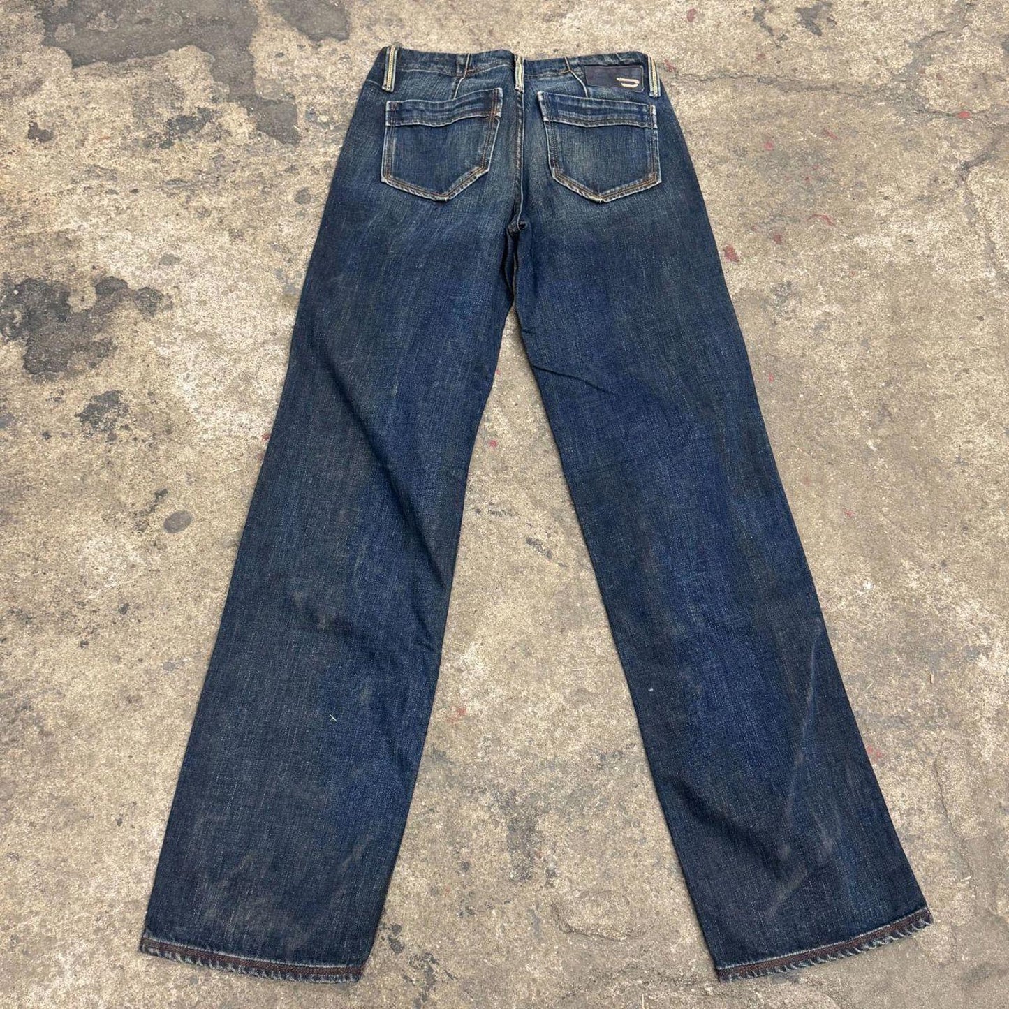 Vintage Y2K Diesel Low Rise "Technical Indigo" Jeans 27