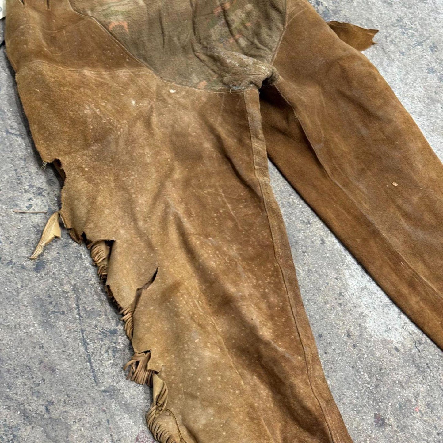 Vintage 1940s/50s Genuine Suede Fringed Western Trousers