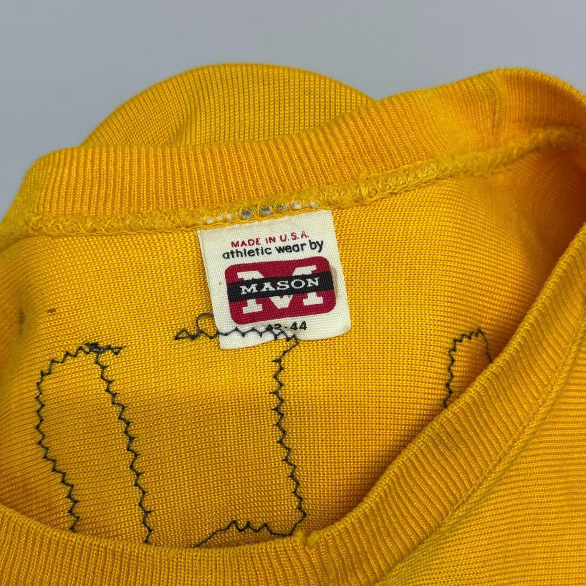 Vintage 60s 70s Mason Gold 20 & "49’ERS" Distressed Football Jersey
